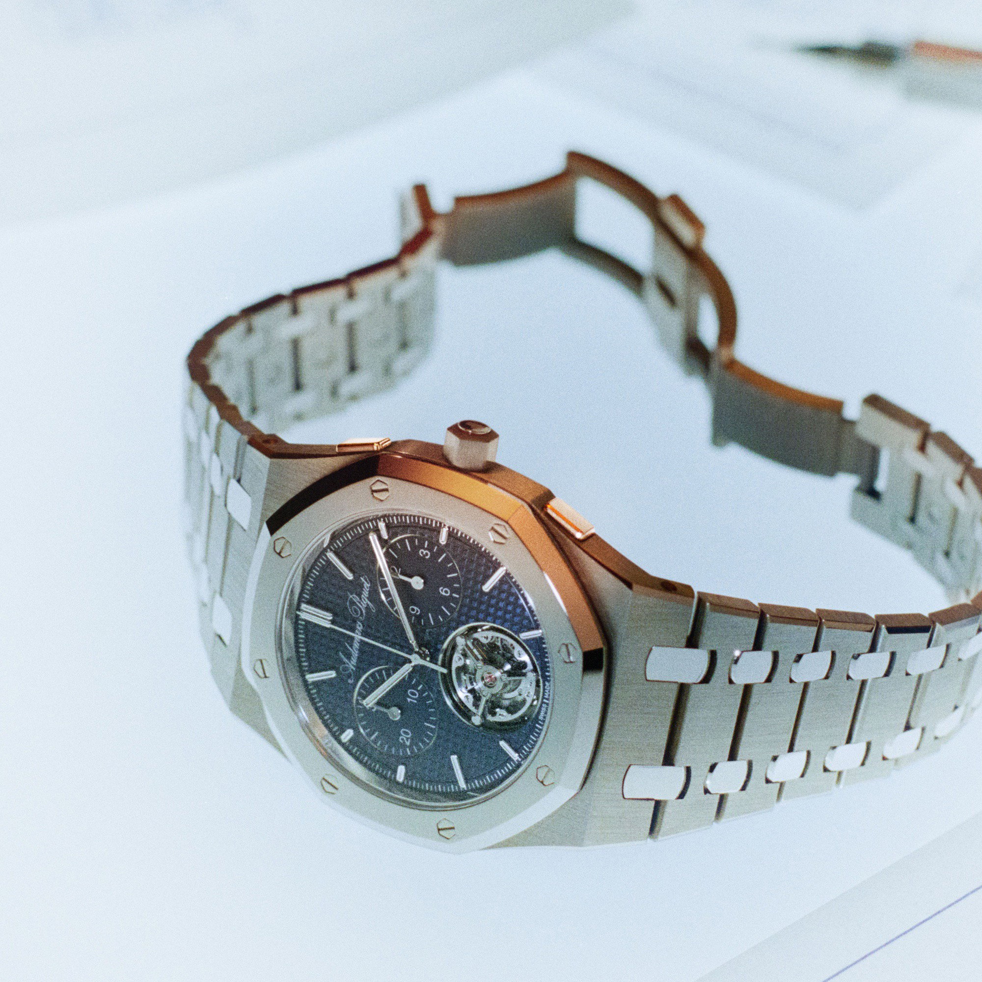 Royal Oak “Jumbo” Extra-Thin Selfwinding Flying Tourbillon Chronograph RD#5 — view 8