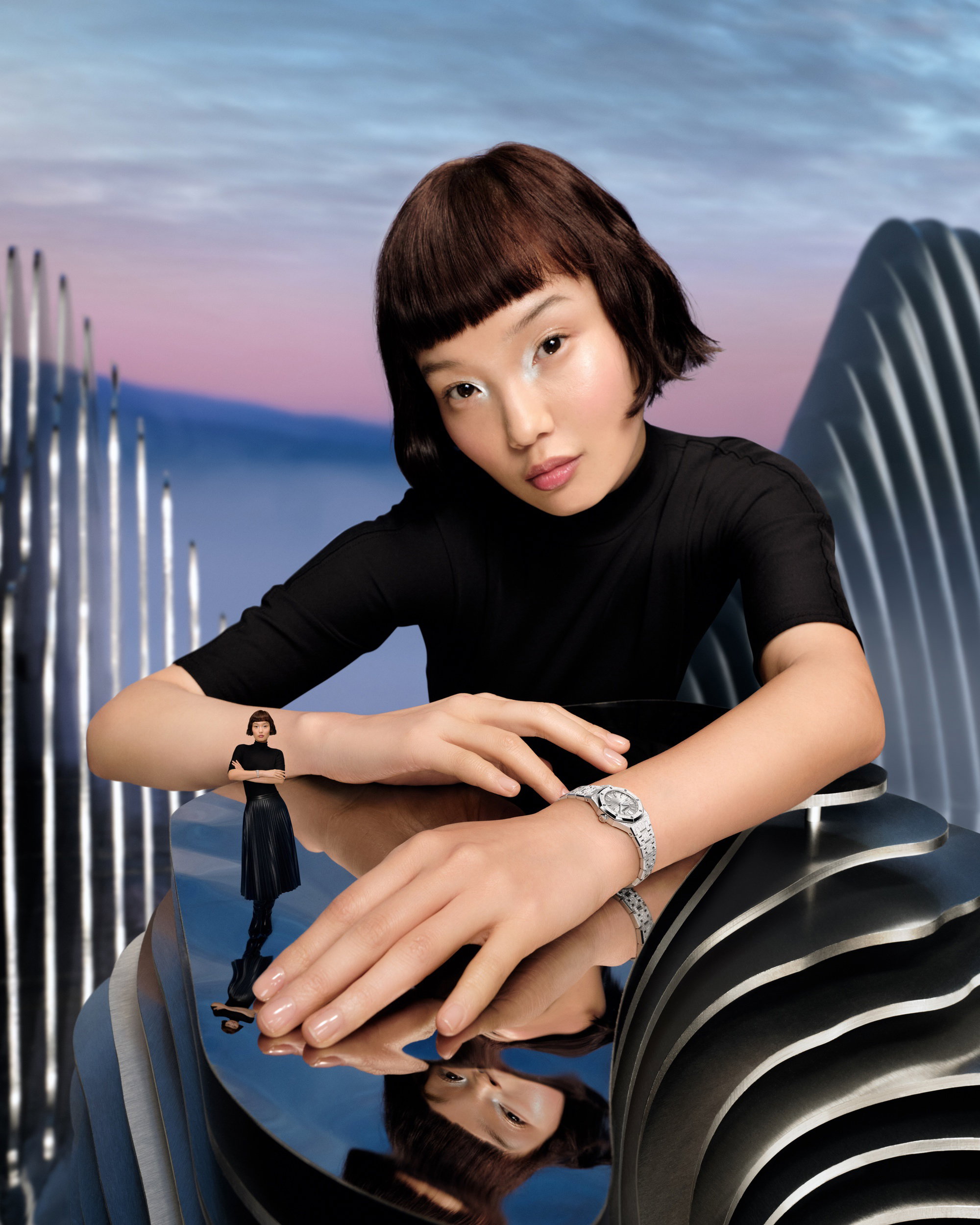 Royal Oak Mini Frosted Gold Quartz 23 — view 5