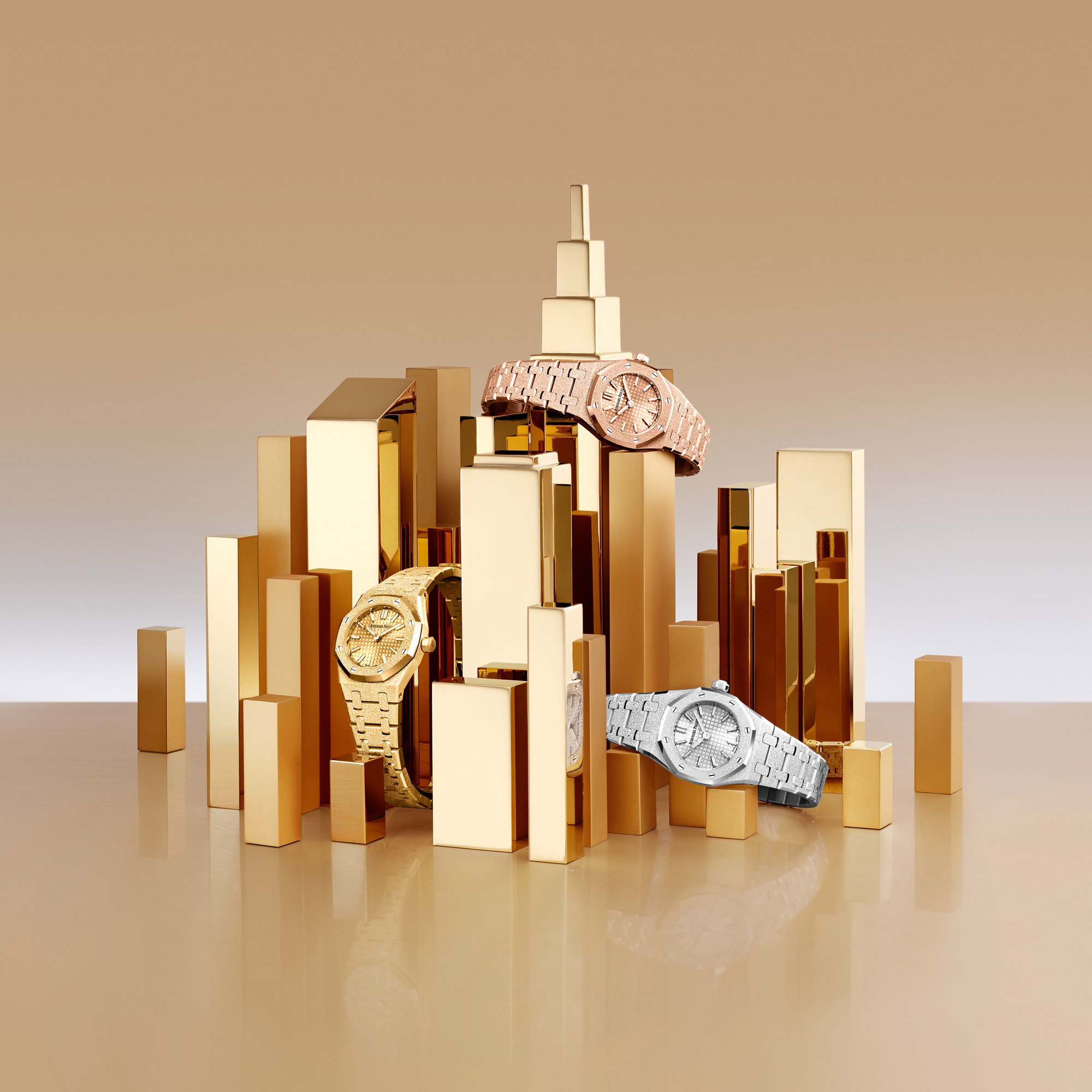 Royal Oak Mini Frosted Gold Quartz 23 — view 4