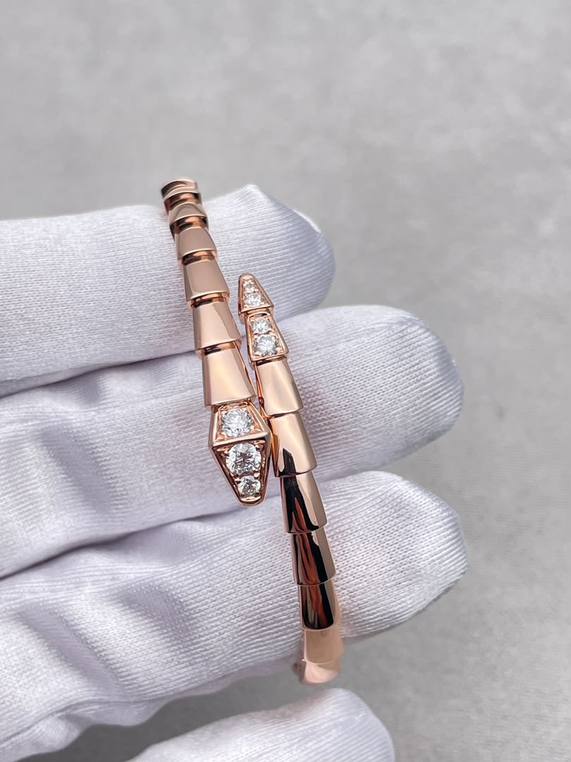 Bulgari Serpenti Viper Bracelet, One-Coil, Rose Gold