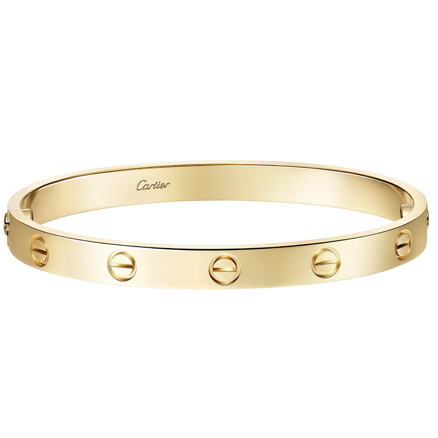Cartier Love Bracelet Classic Model Two Functional Screws 18K Yellow Gold Bangle — view 3