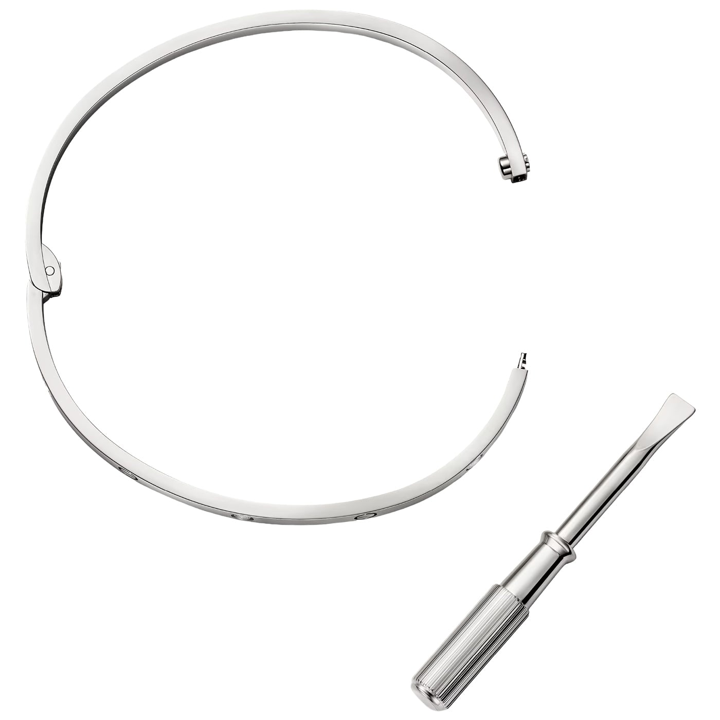 Cartier Love Bracelet Small Model with 6 Brilliant Cut Diamonds 18K White Gold — view 4