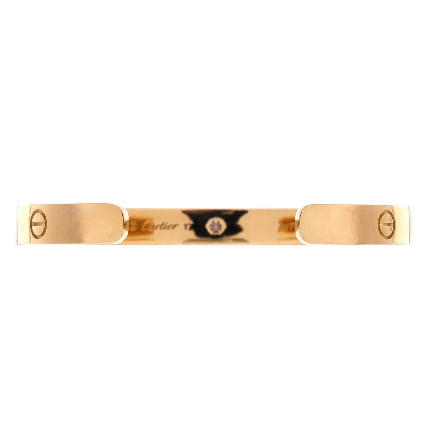 Cartier Love Diamond Cuff Bracelet in 18K Yellow Gold — view 4
