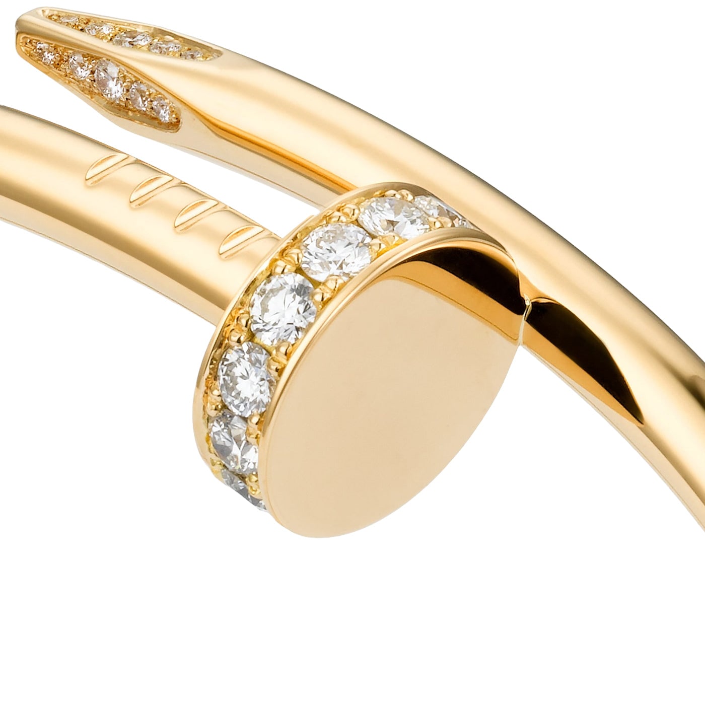 Cartier Juste Un Clou Classic Model 0.58ct Diamond Bracelet 18K Yellow Gold — view 4
