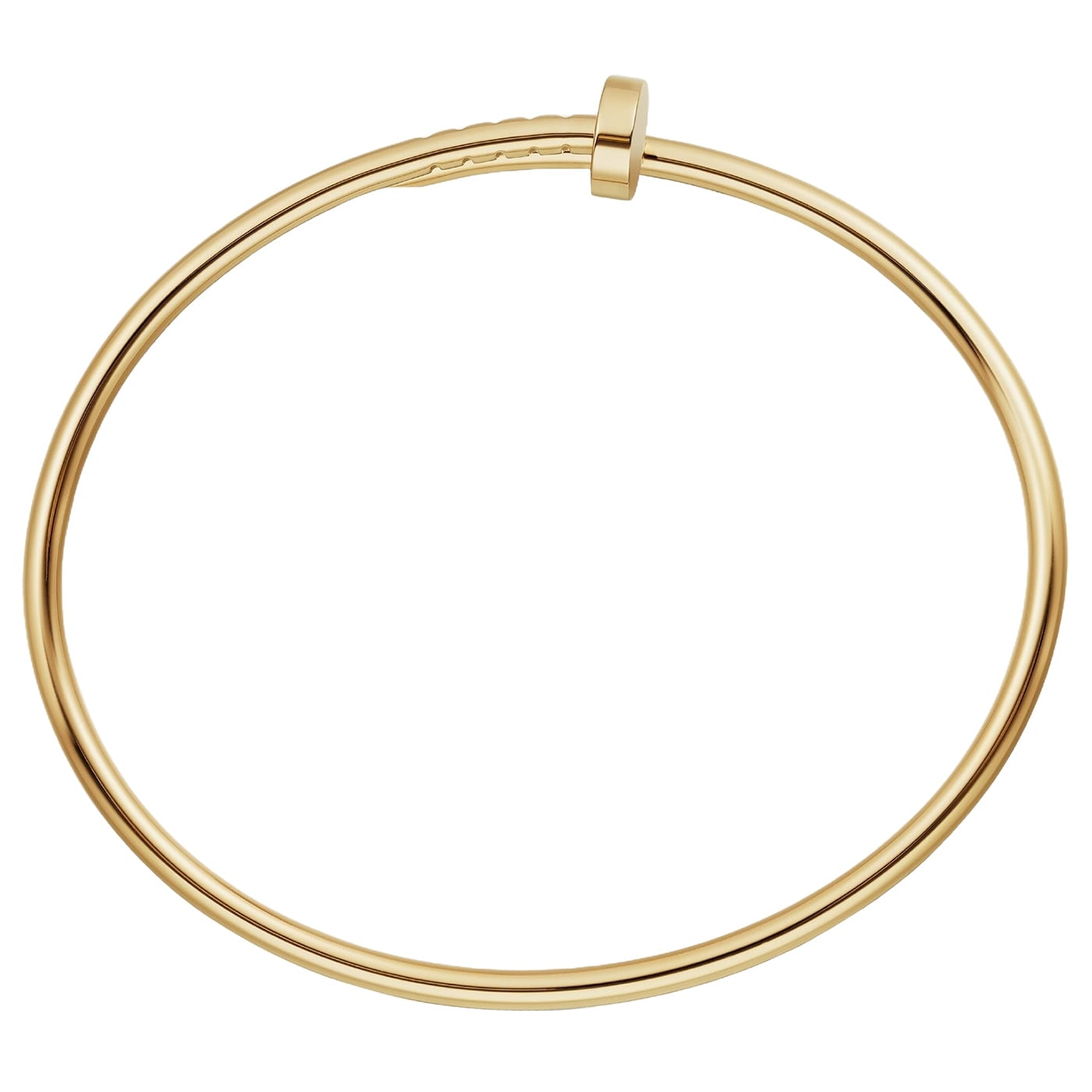 Cartier Juste Un Clou Nail Bracelet Bangle Small Model 18K Yellow Gold — view 3