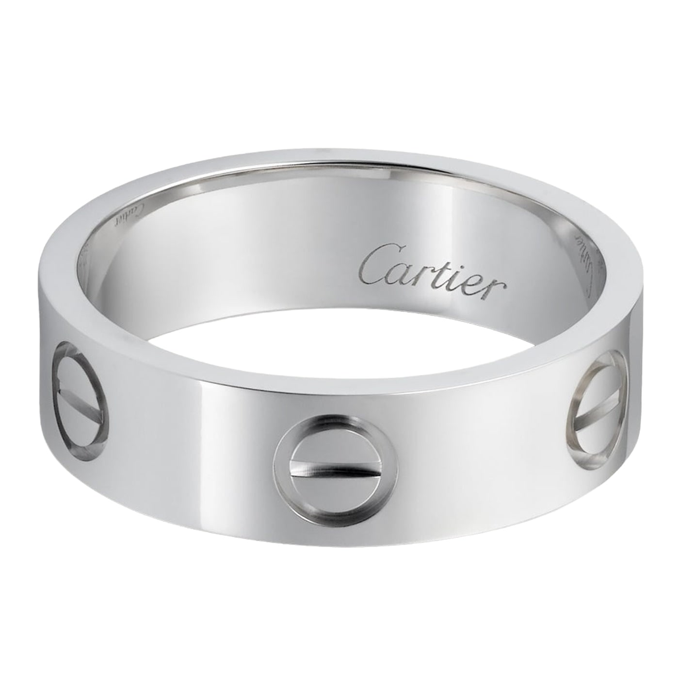 Cartier Love Ring Classic Model in Platinum — view 4