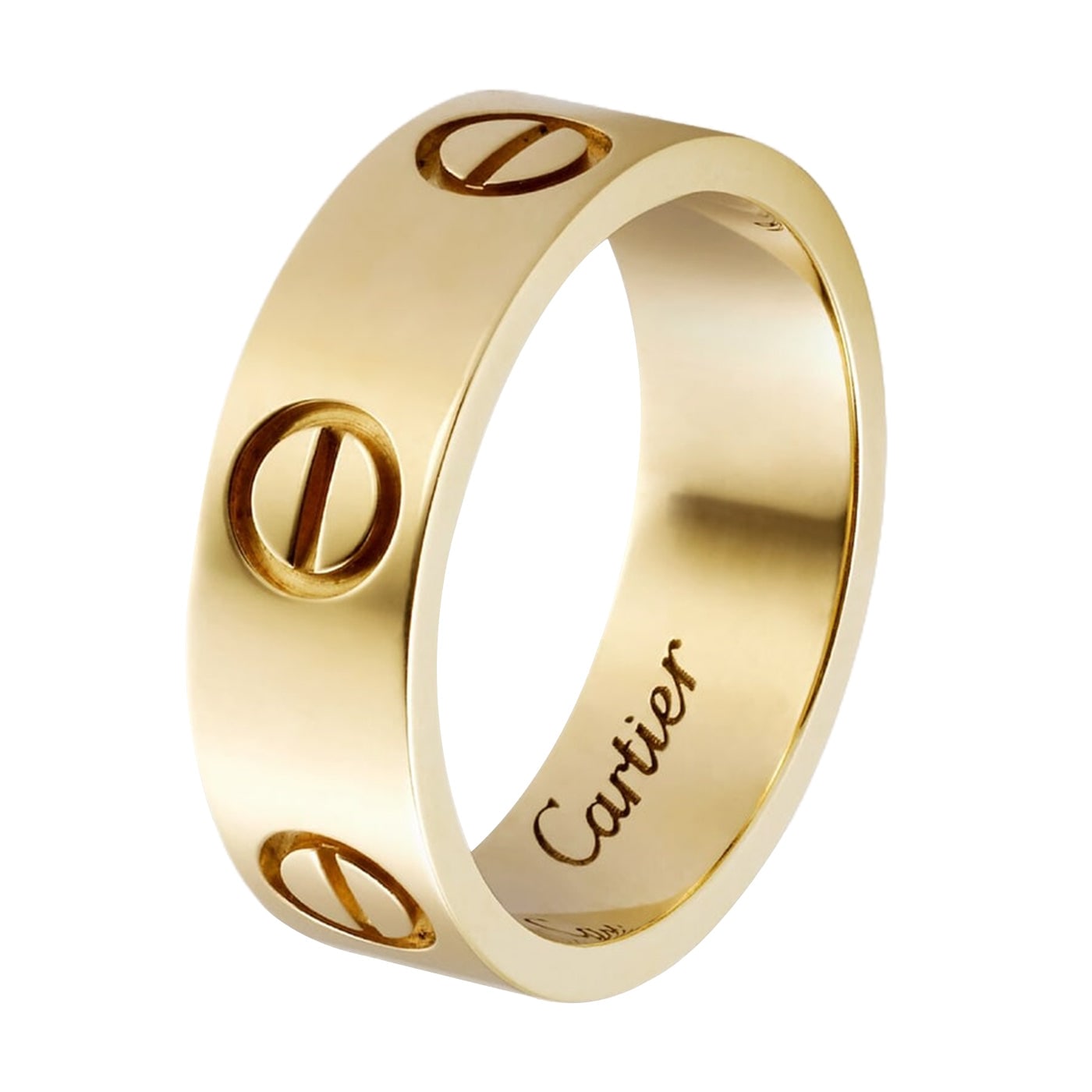 Cartier Love Ring Classic Model Yellow Gold Wedding Band — view 3