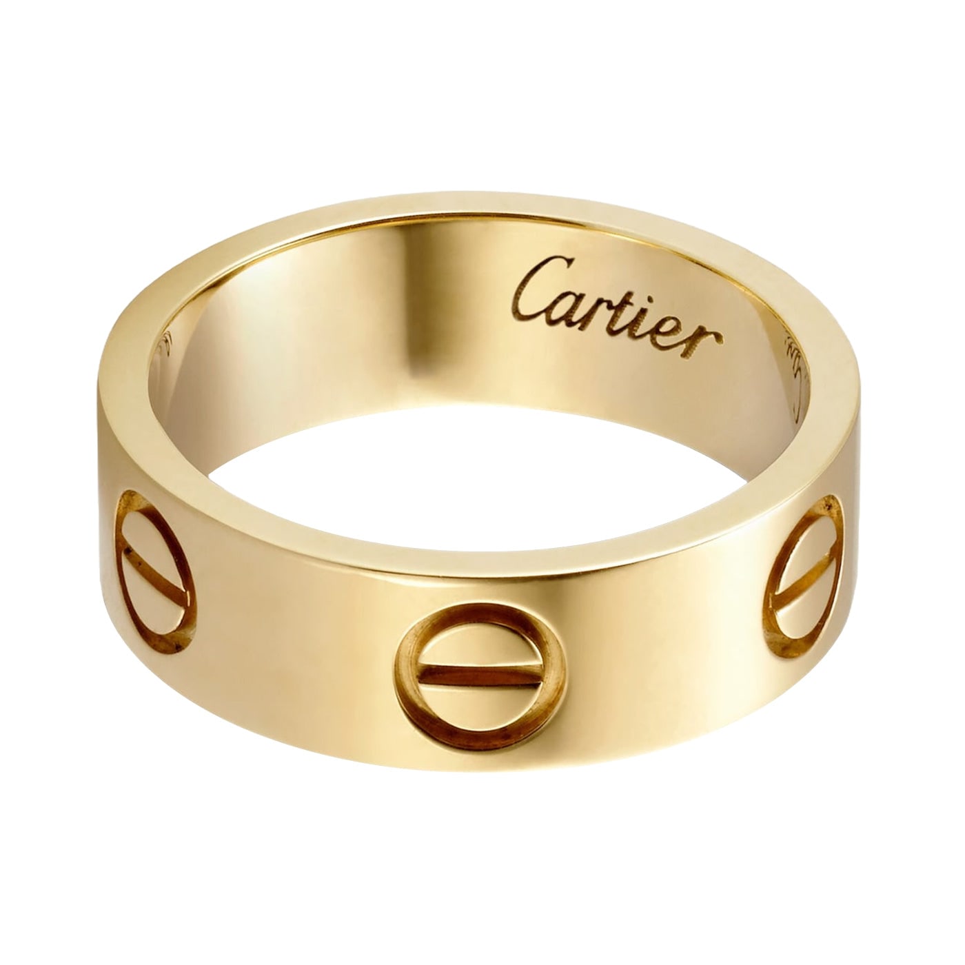 Cartier Love Ring Classic Model Yellow Gold Wedding Band — view 4