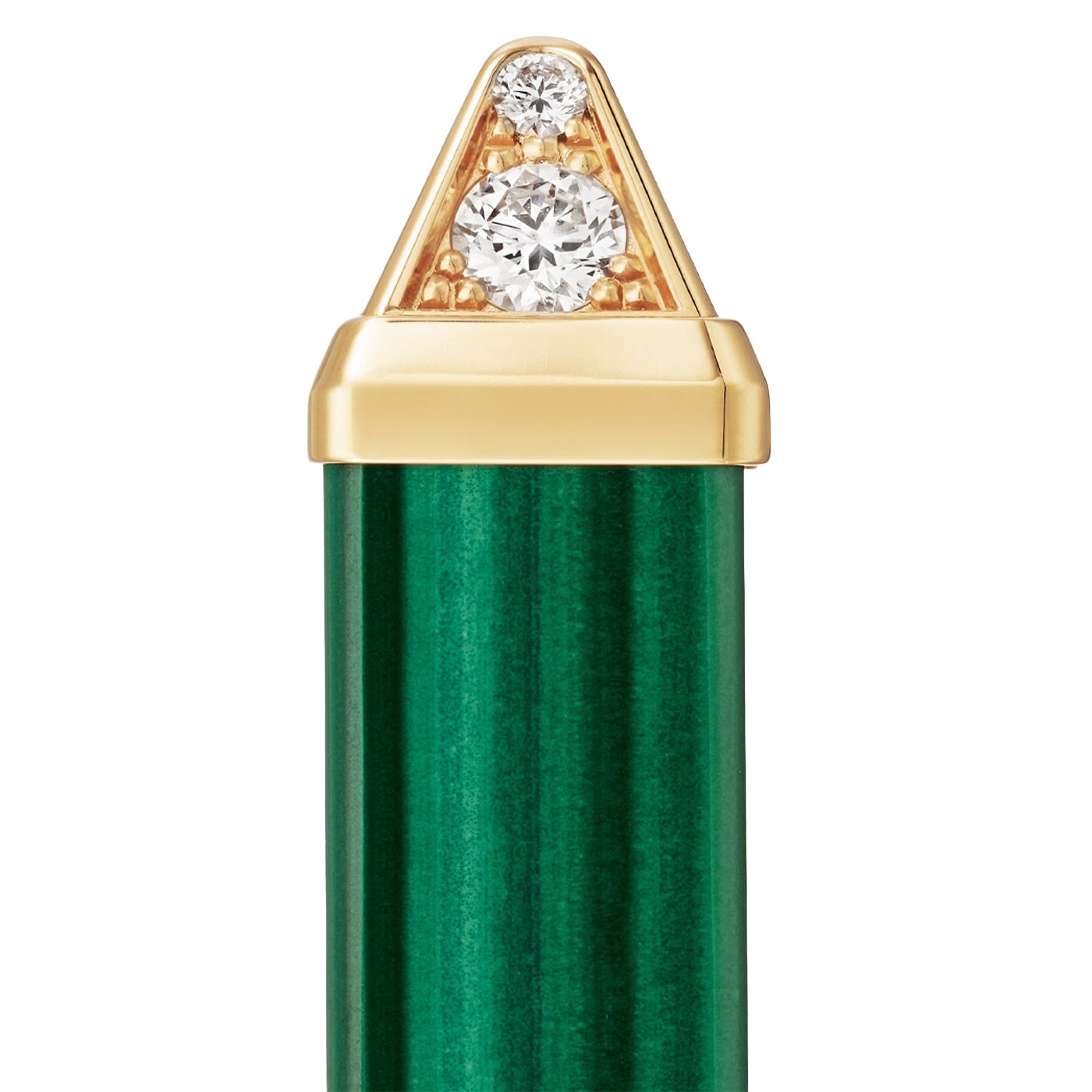 Cartier Les Berlingots de Cartier Malachite 0.33ct Semi Paved Ring Yellow Gold — view 4