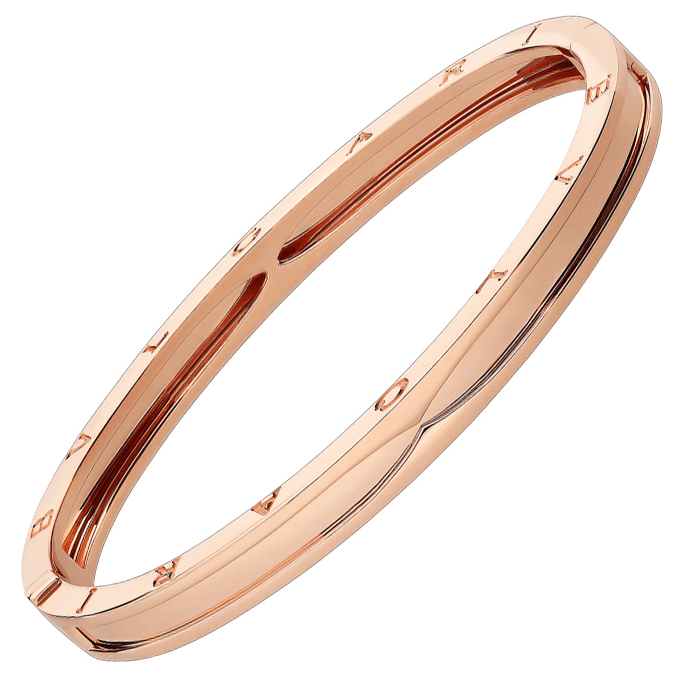 Bulgari B.zero1 Bracelet 18K Rose Gold Bangle — view 3