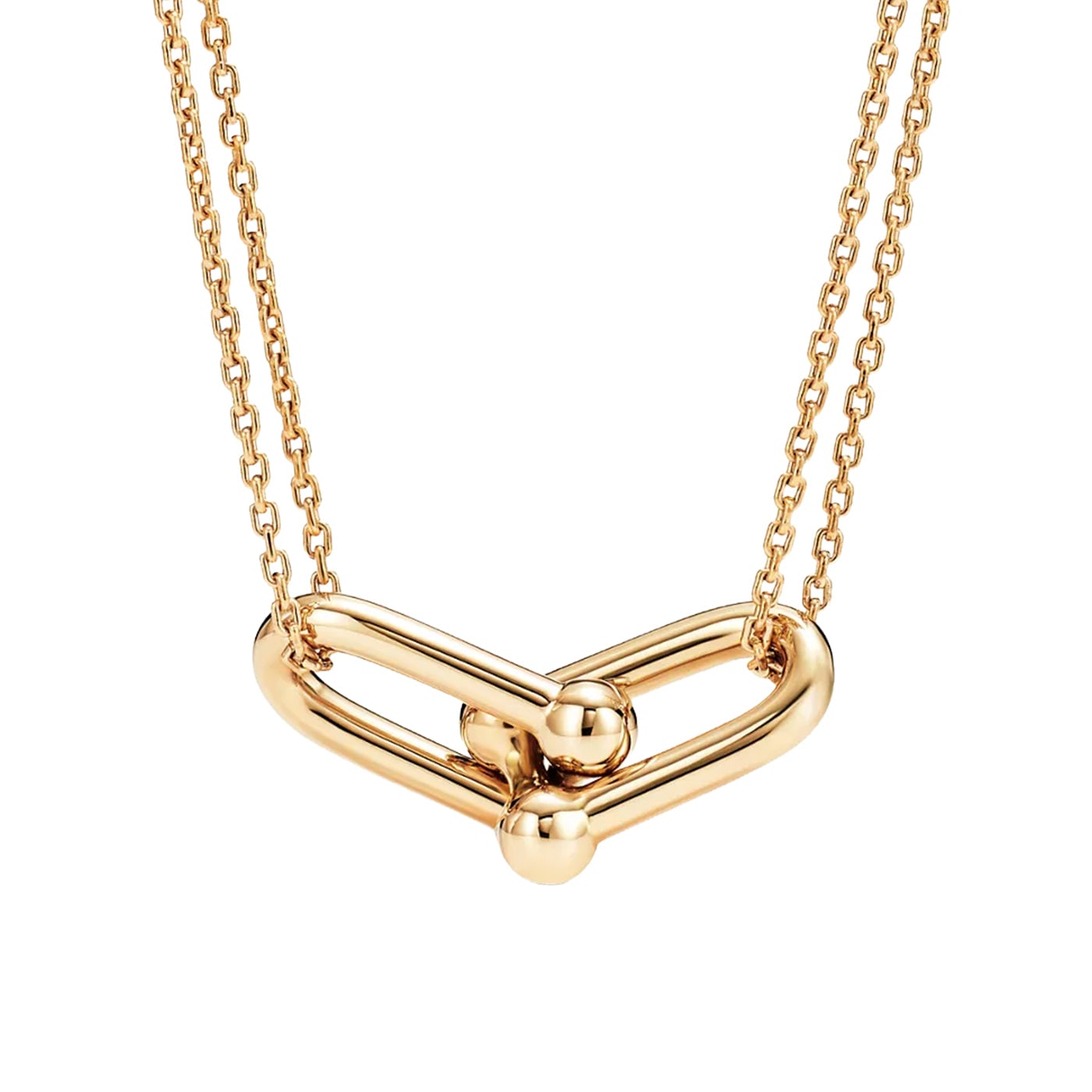 Tiffany & Co. Hardwear Large Double Link Pendant 18K Yellow Gold — view 3