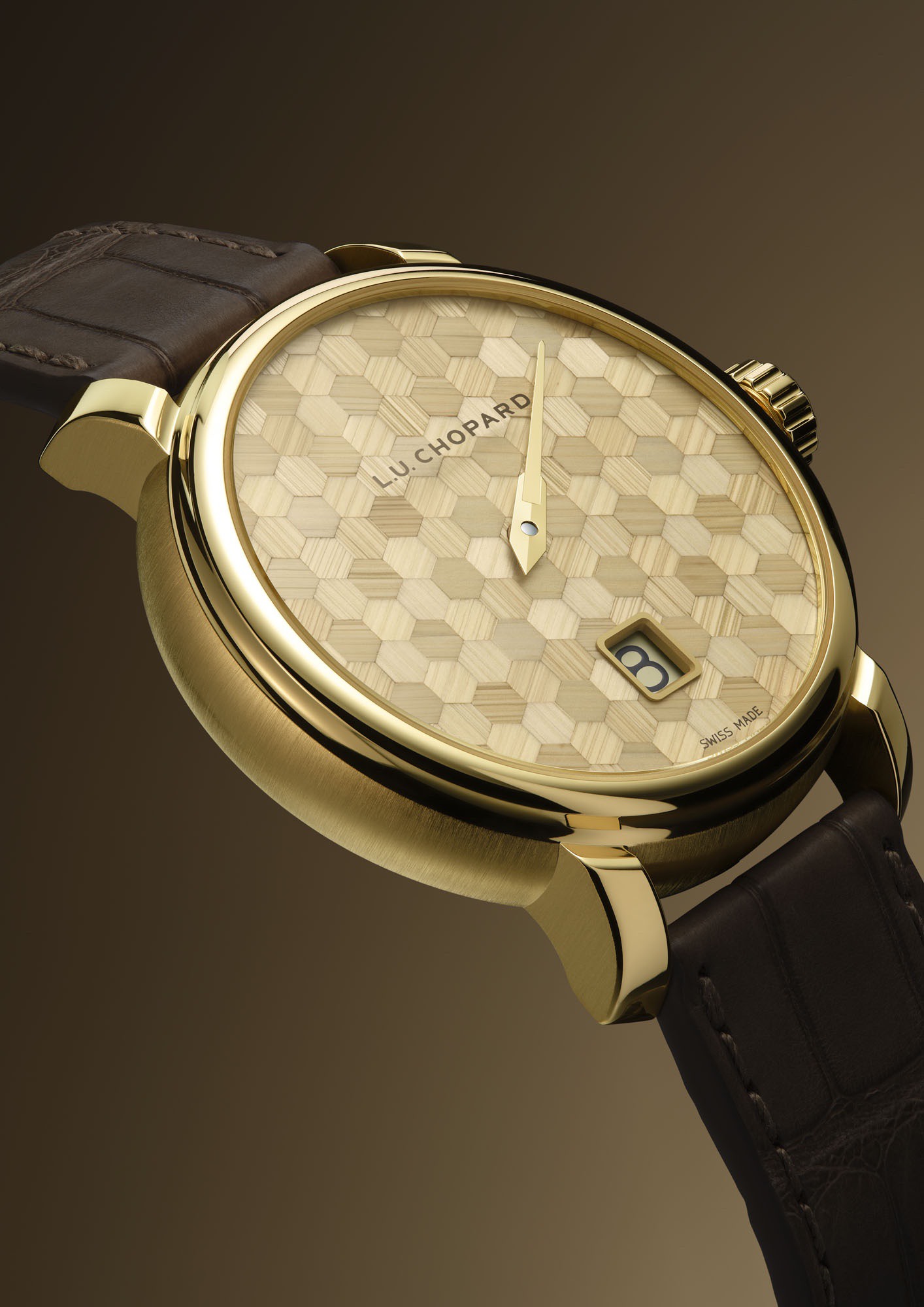 L.U.C Quattro Spirit 25 - Straw Marquetry Edition — view 3