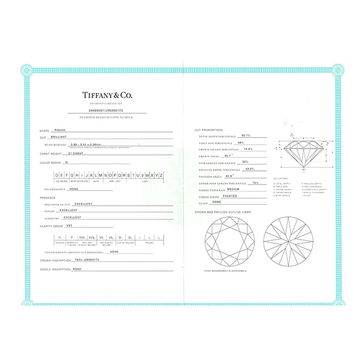 Tiffany & Co Etoile solitaire ring in platinium and diamond (0,21 carat) — view 5