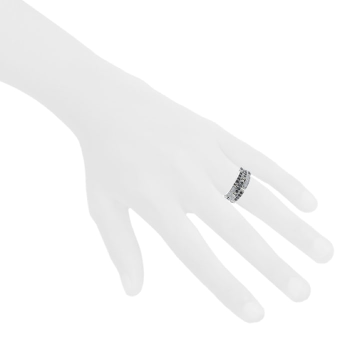 Flexible Cartier Maillon Panthère ring in white gold, diamonds and diamonds — view 3