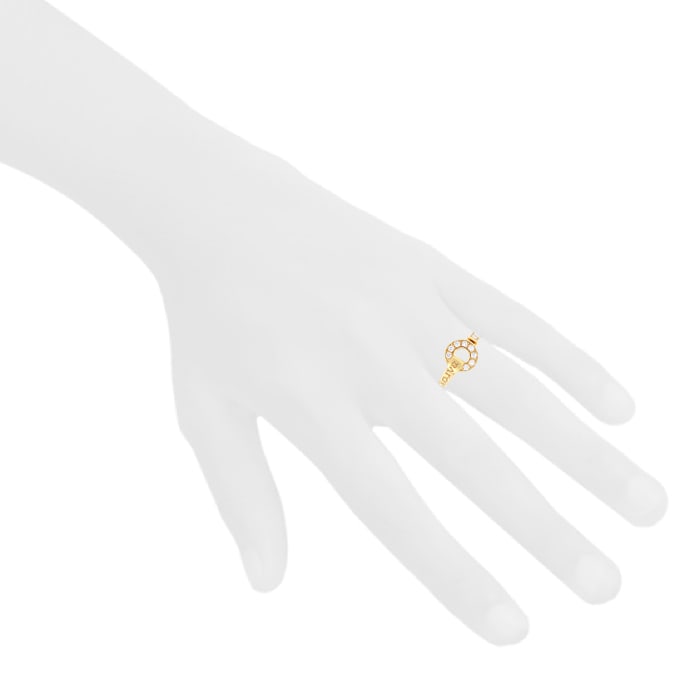 Bulgari Bulgari Bulgari ring in pink gold and diamonds — view 3