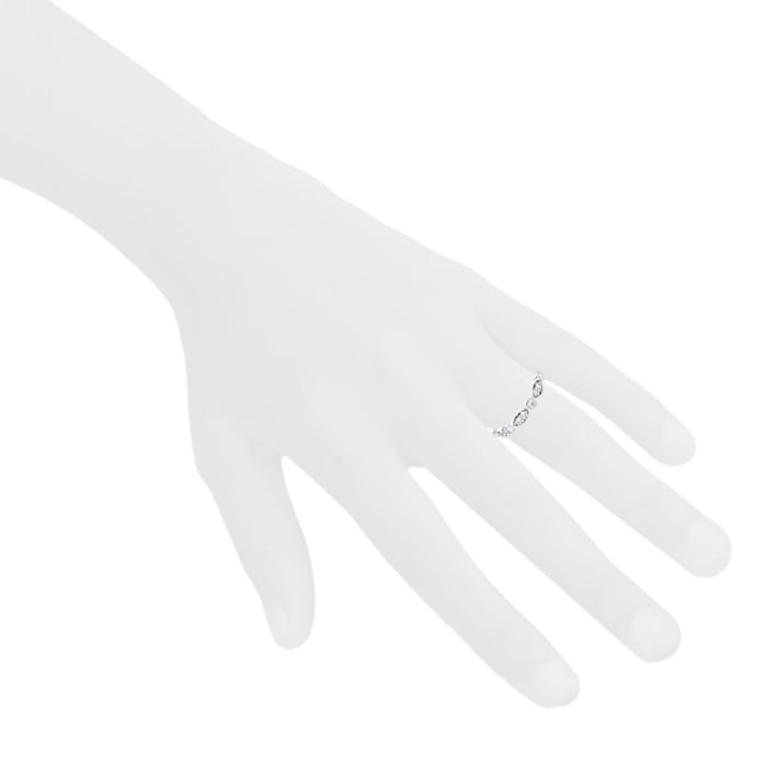 Tiffany & Co Jazz wedding ring in platinium and diamonds — view 3