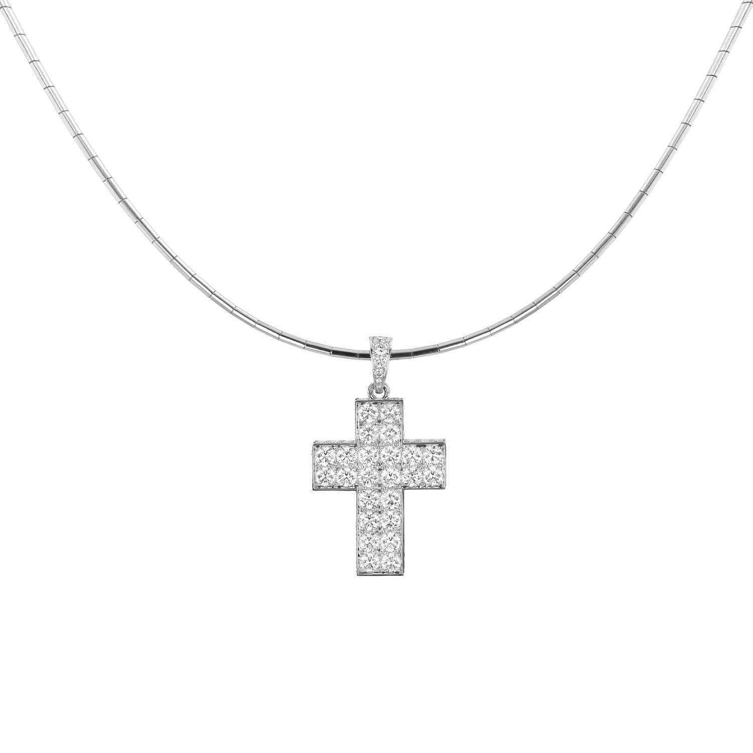 Cartier necklace in white gold and diamonds