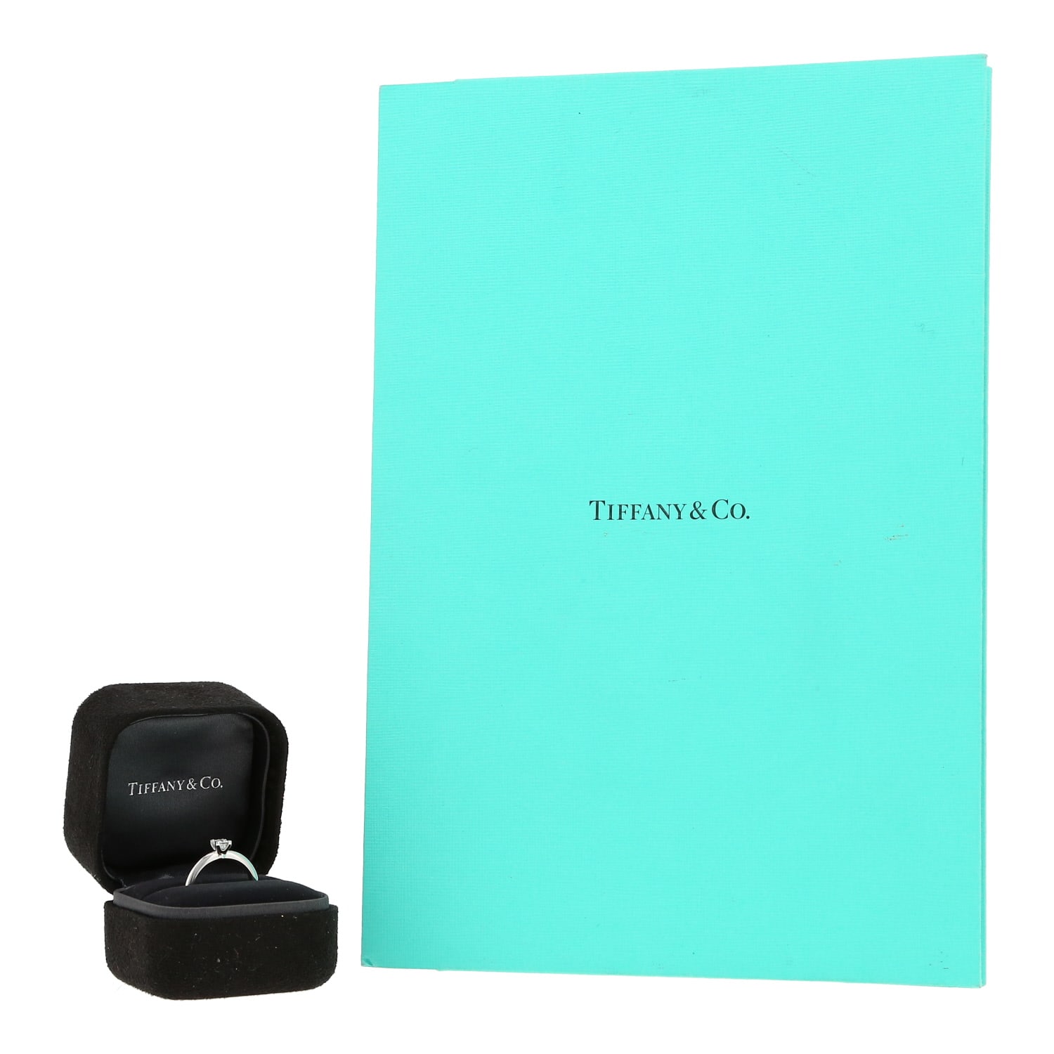 Tiffany & Co solitaire ring in platinium and diamond — view 3