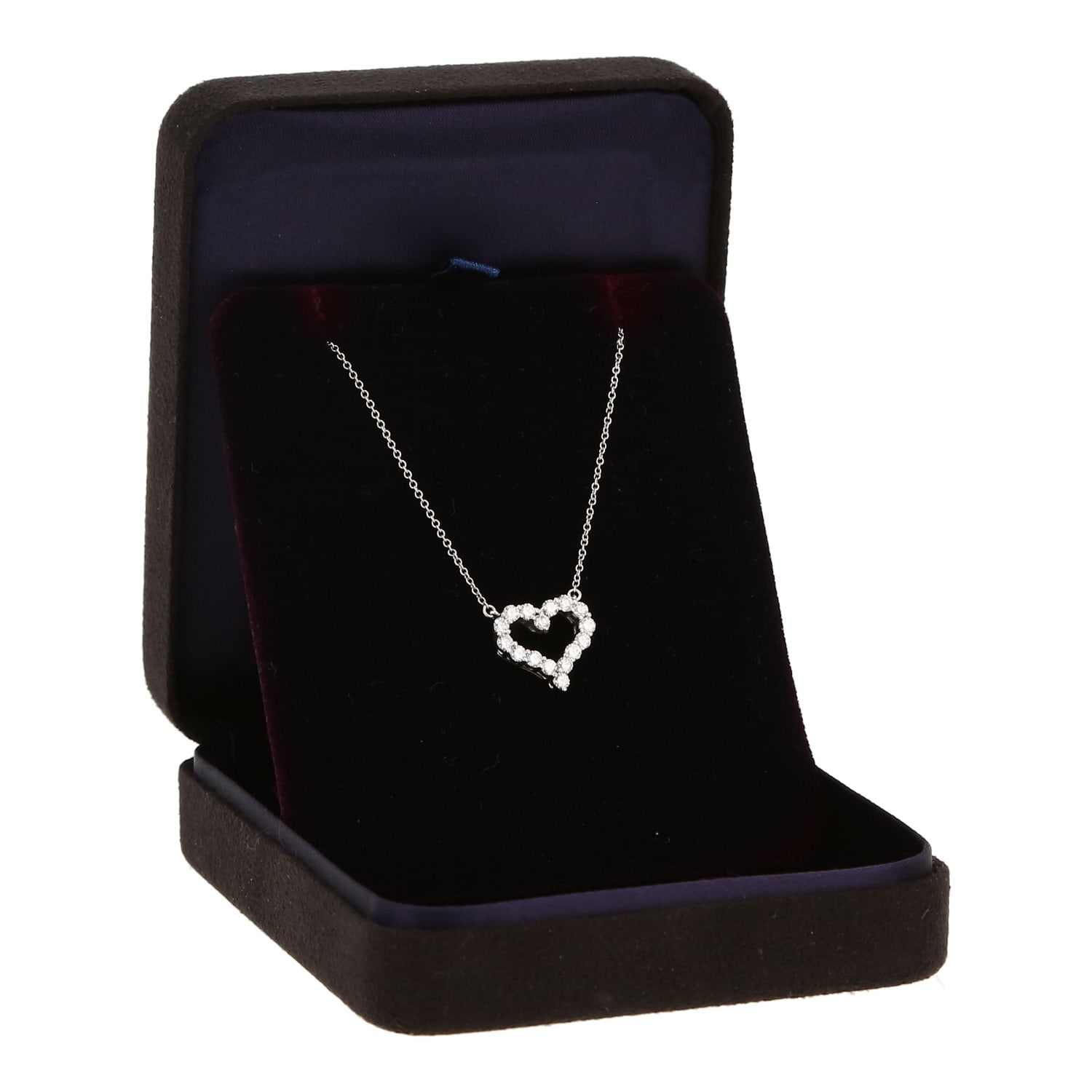 Tiffany & Co Hearts necklace in platinium and diamonds — view 4