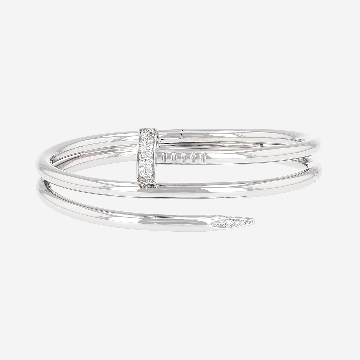 Cartier Juste un clou bracelet in white gold and diamonds