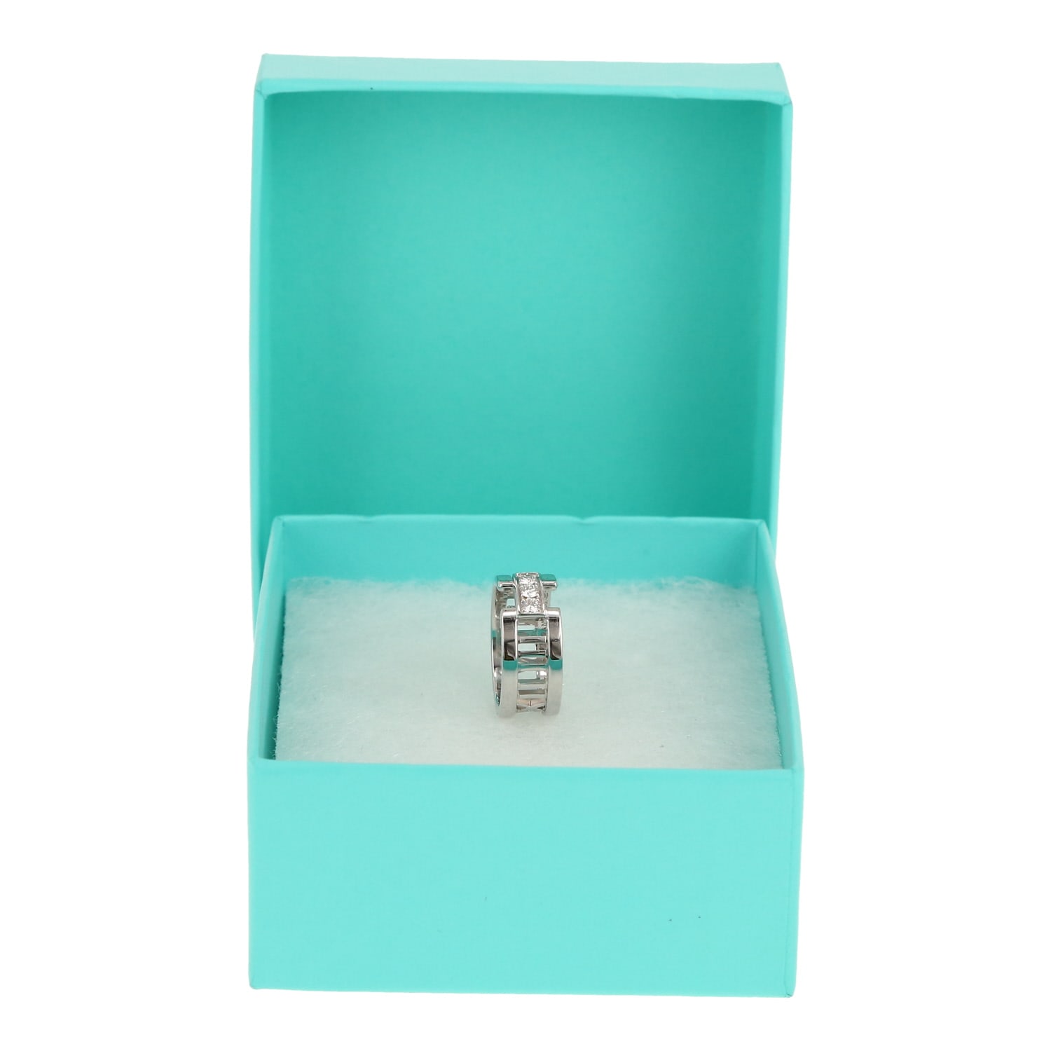 Tiffany & Co Atlas ring in white gold and diamonds — view 3