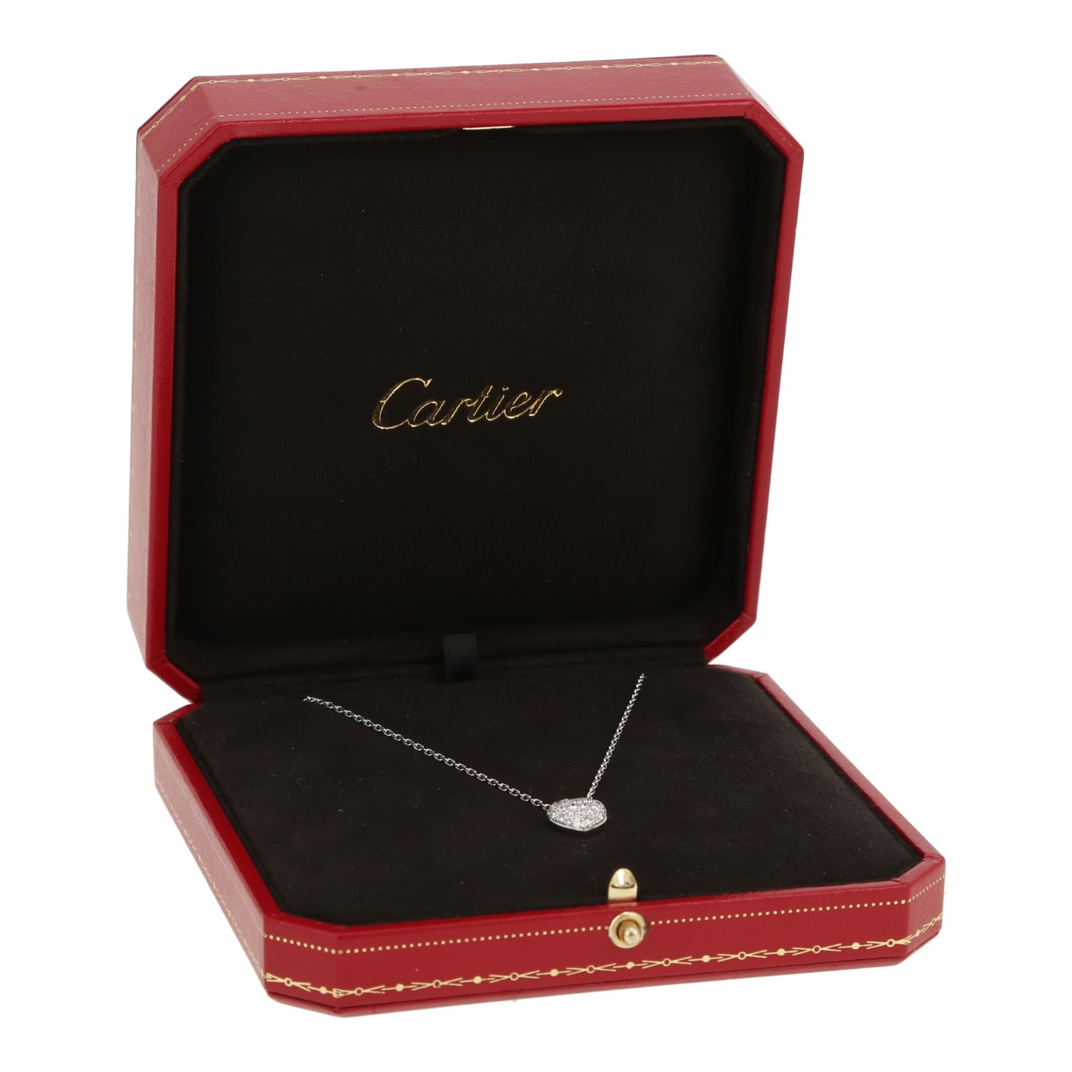 Cartier ‘Cœur et Symbole’ necklace in white gold and diamonds — view 4