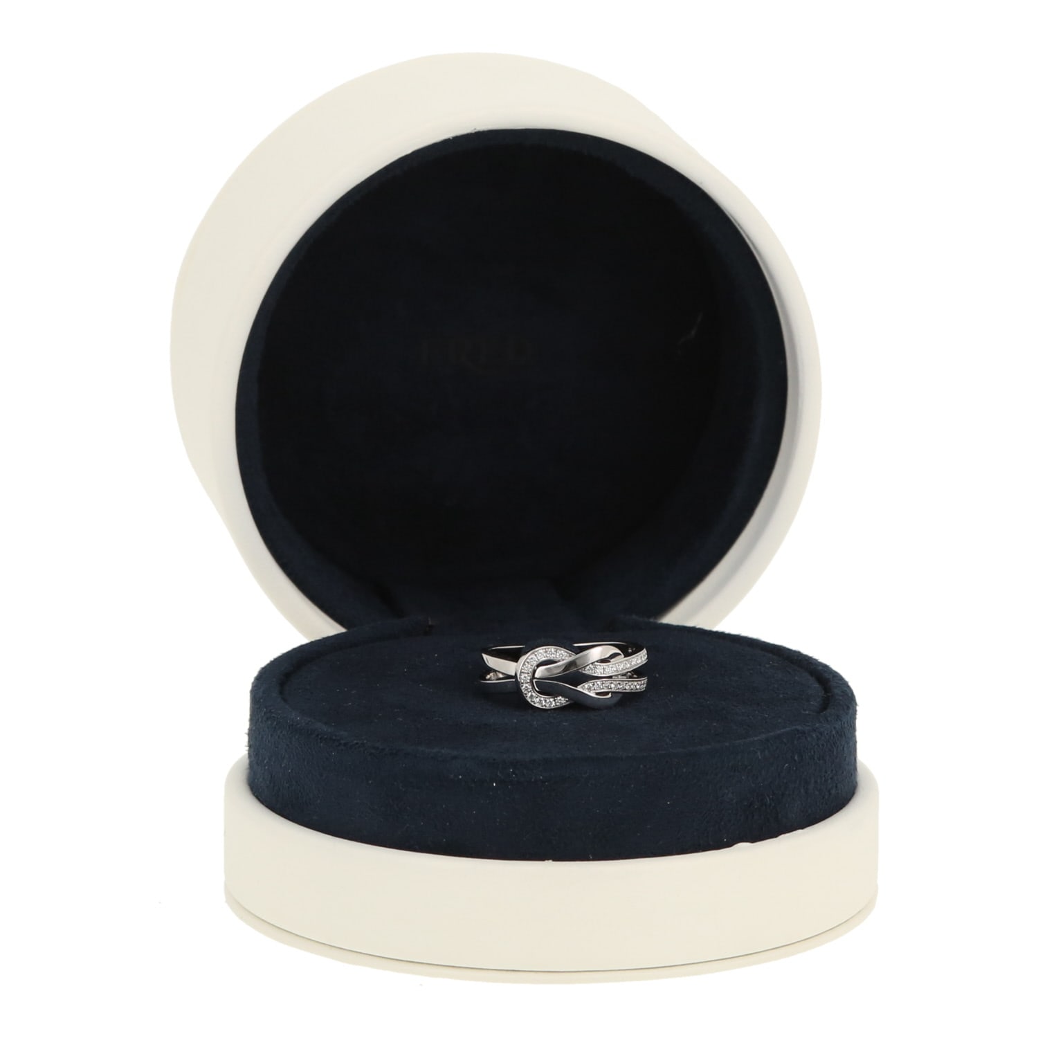 Fred Chance Infinie ring in white gold and diamonds — view 3