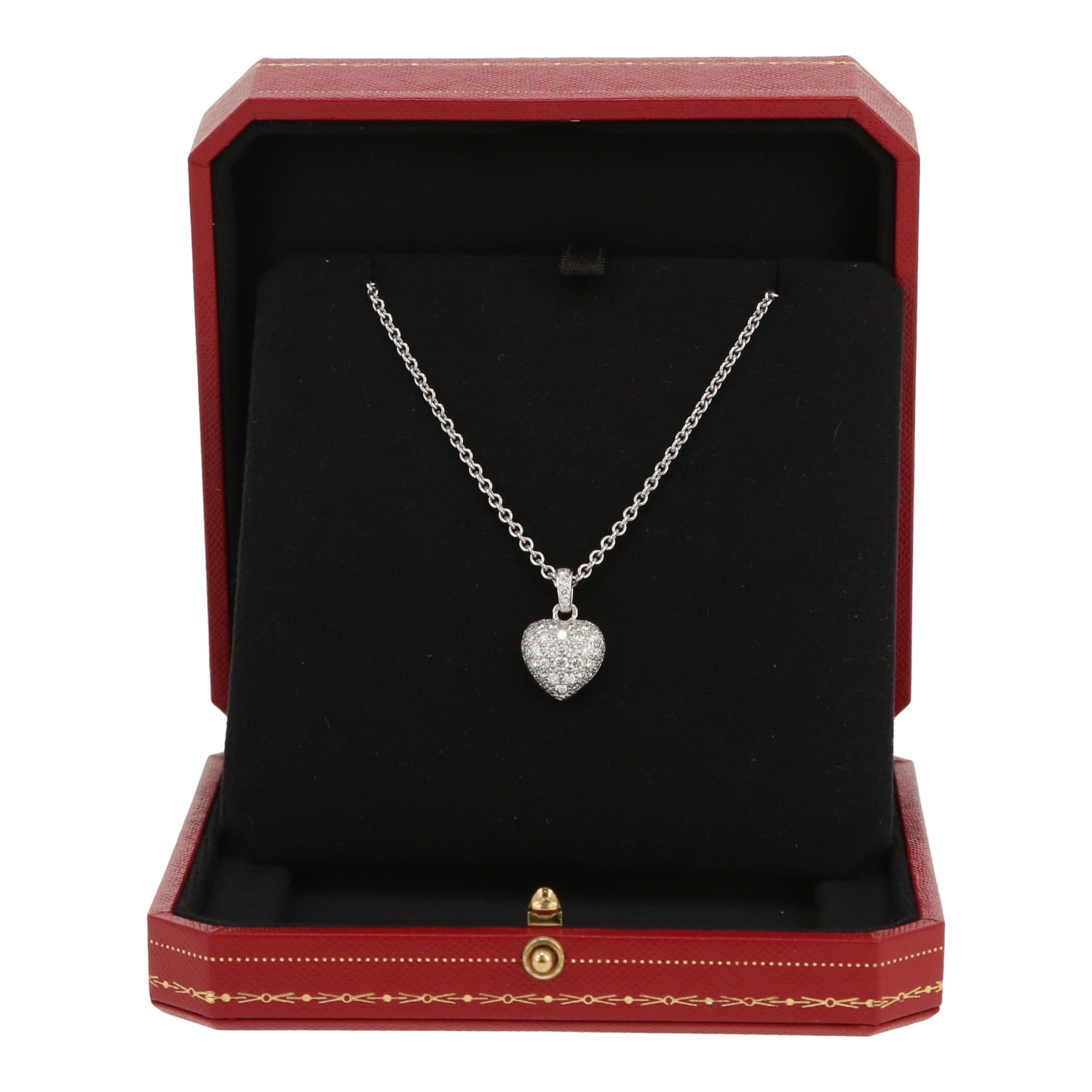 Cartier pendant in white gold and diamonds — view 4