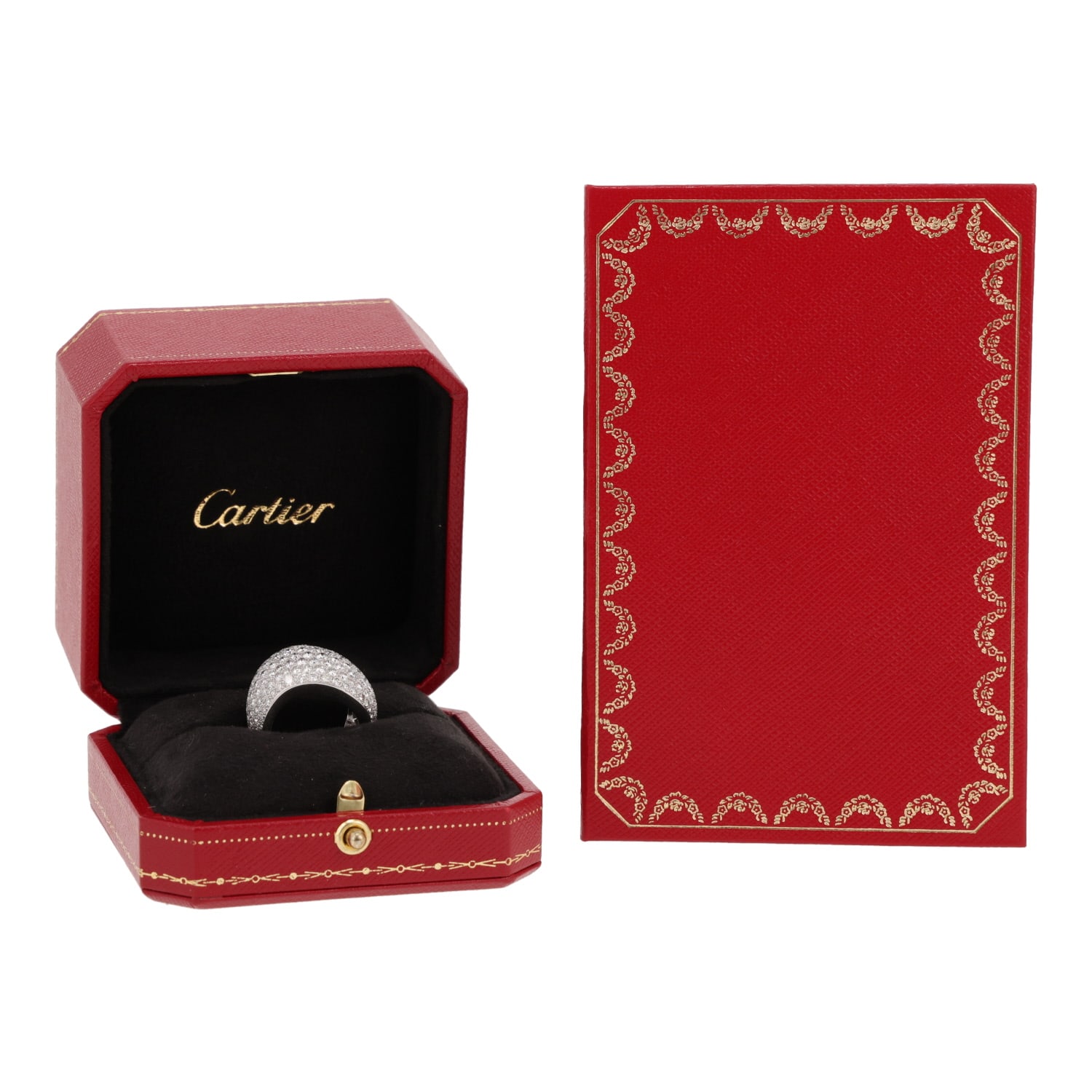 Cartier ring in white gold and diamonds — view 3