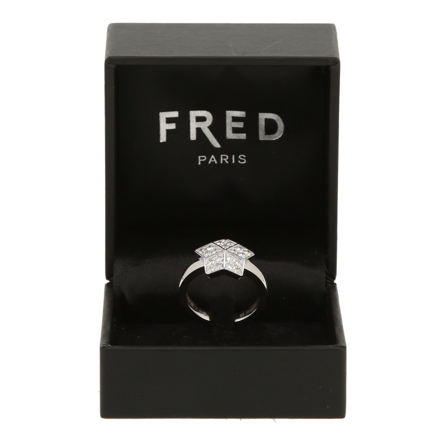 Fred Lucifer ring in white gold and diamonds — view 3