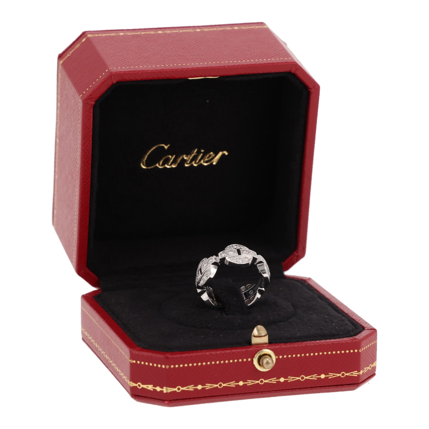 Cartier Himalia ring in white gold and diamonds — view 3