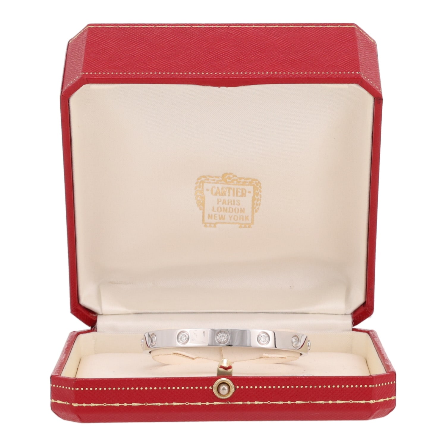 Cartier Love 10 diamants bracelet in white gold and diamonds — view 3
