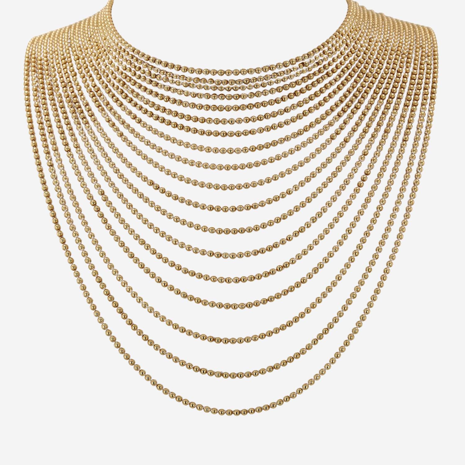 Cartier Draperie linked necklace in yellow gold