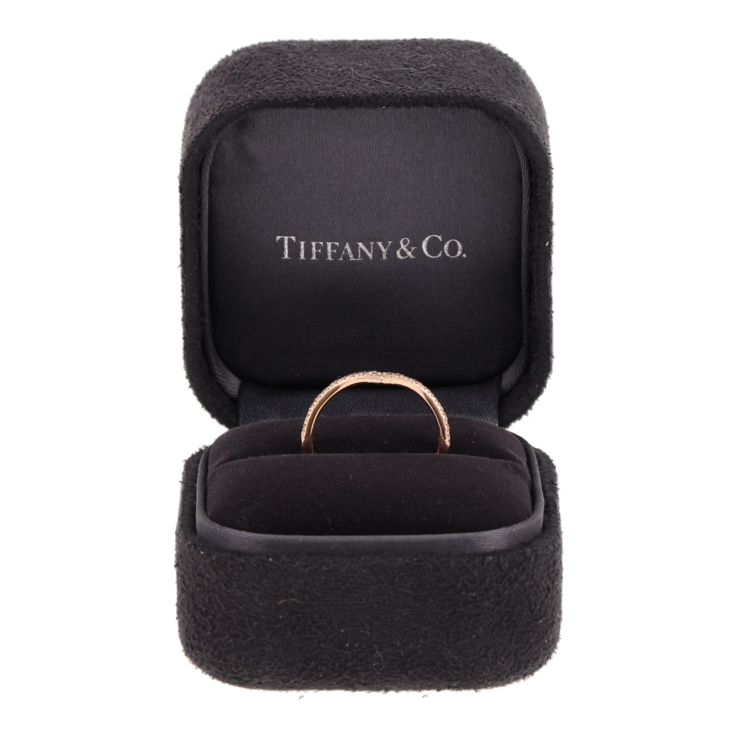 Tiffany & Co Soleste ring in pink gold and diamonds — view 3