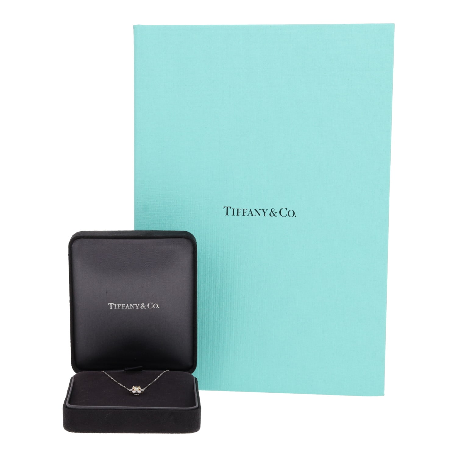 Tiffany & Co necklace in platinum, yellow gold and diamonds — view 3
