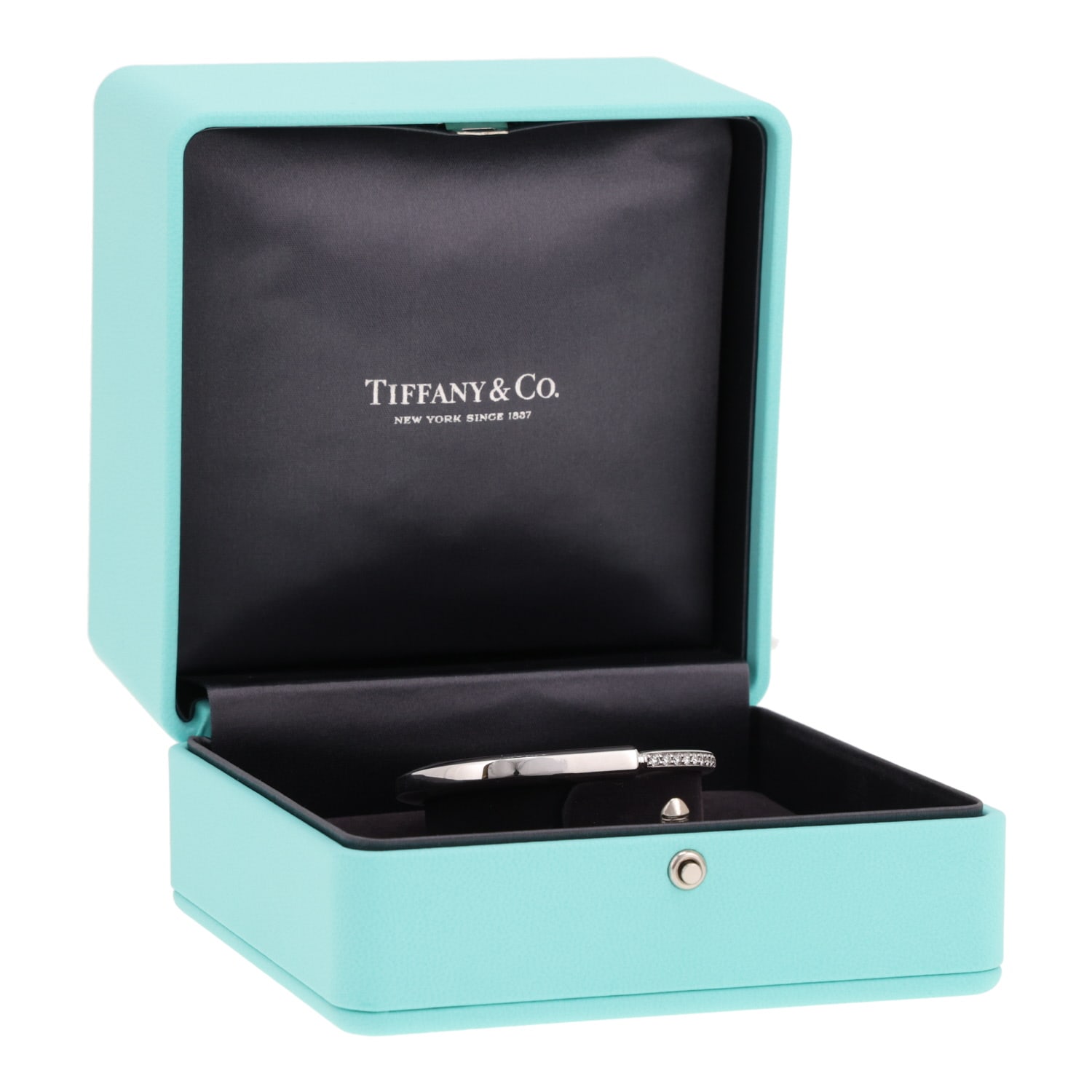 Tiffany & Co Lock bracelet in white gold and diamonds — view 3