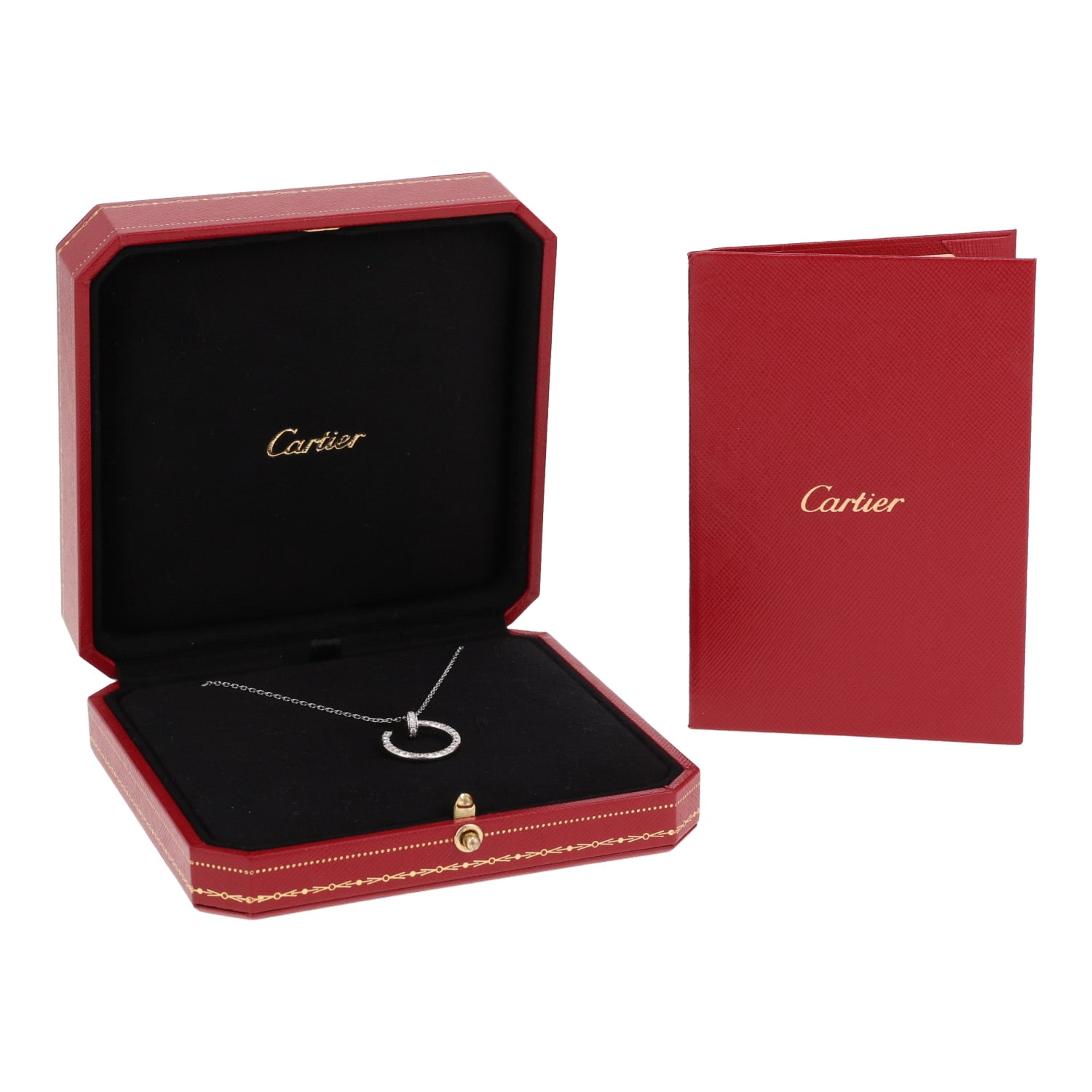 Cartier Juste un clou necklace in white gold and diamonds — view 3