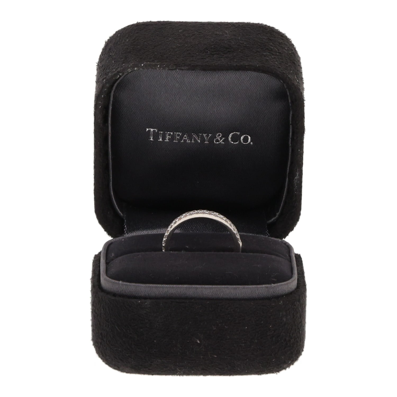 Tiffany & Co Soleste wedding ring in platinum and diamonds — view 3