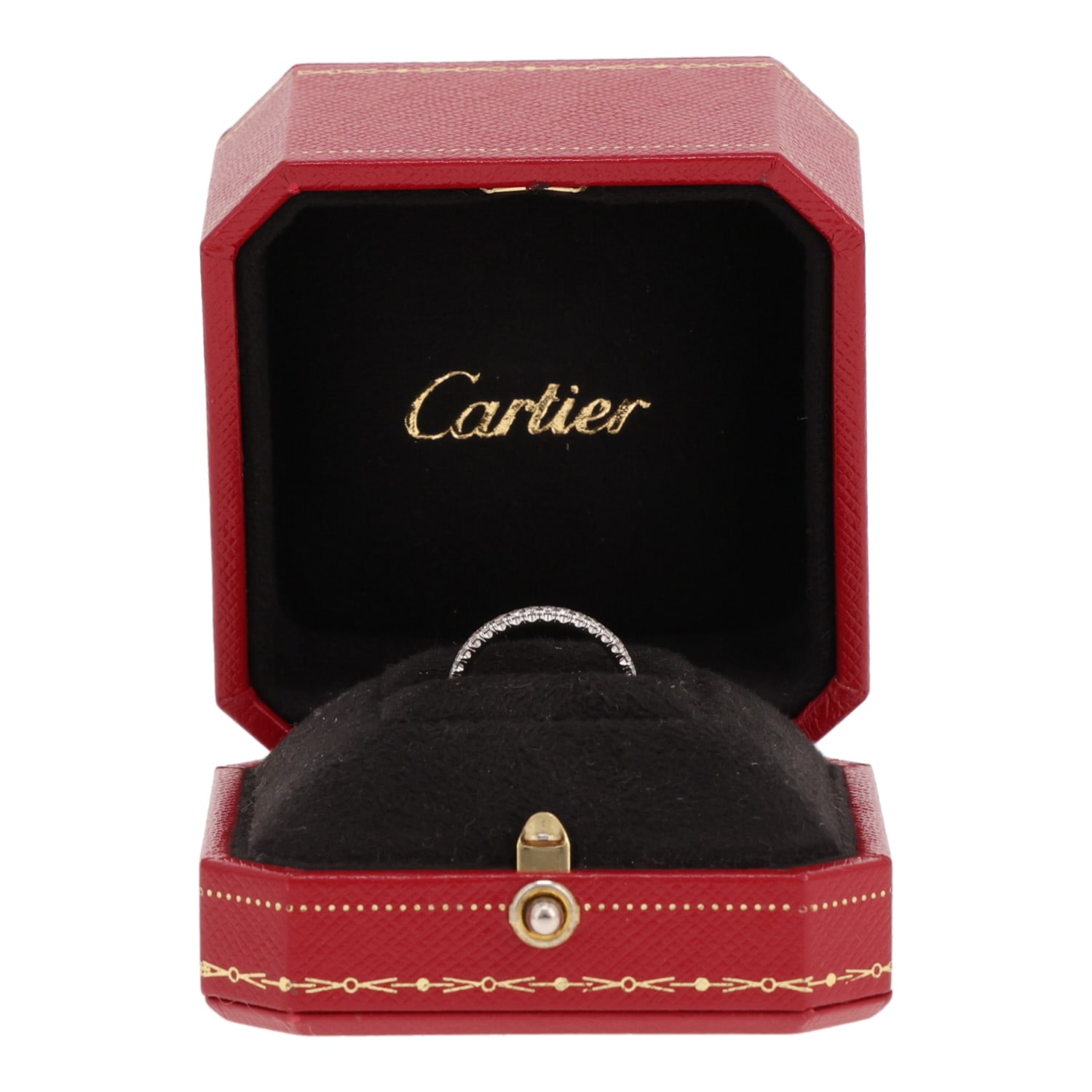 Cartier Etincelle wedding ring in white gold and diamonds — view 3