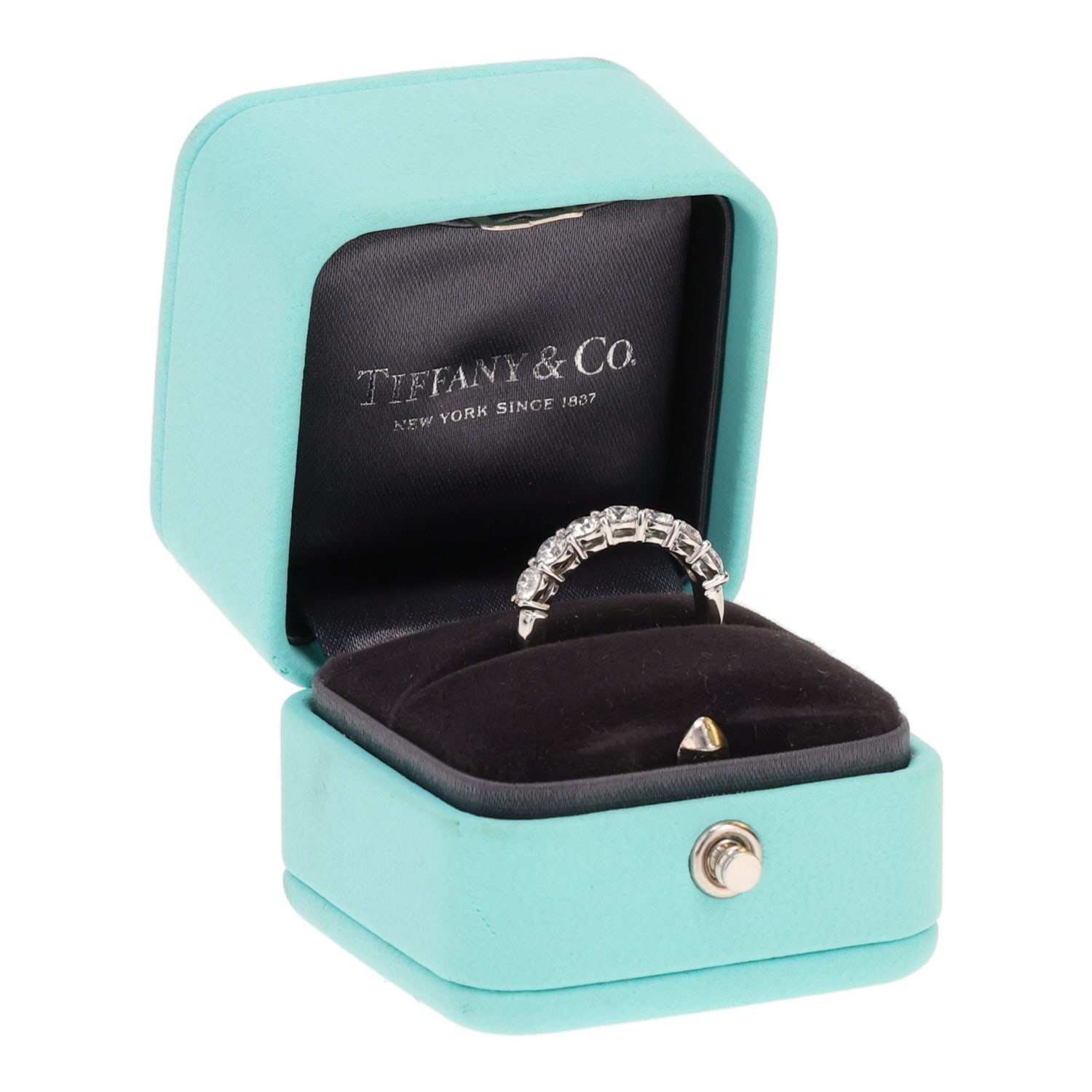 Tiffany & Co Forever wedding ring in platinium and diamonds — view 3
