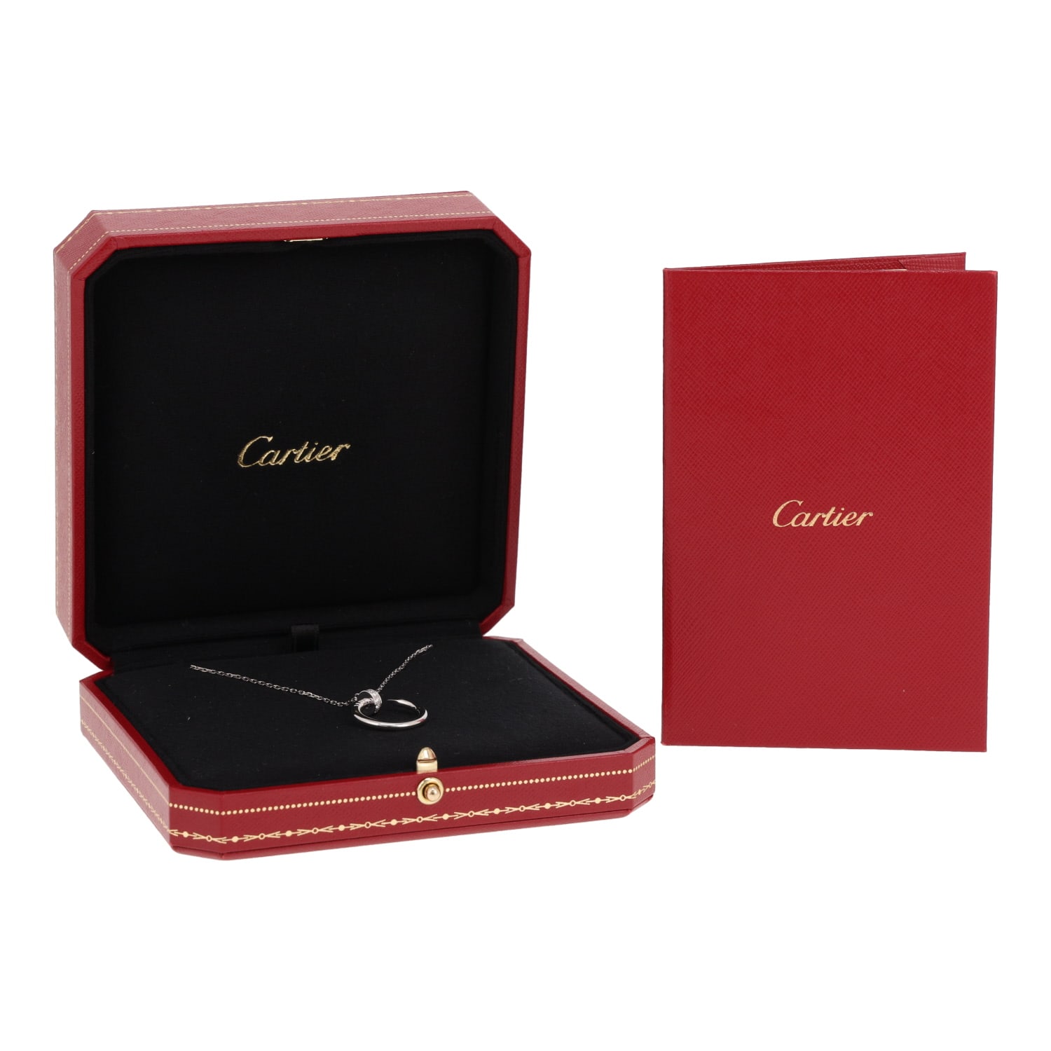 Cartier Juste un clou necklace in white gold and diamonds — view 3