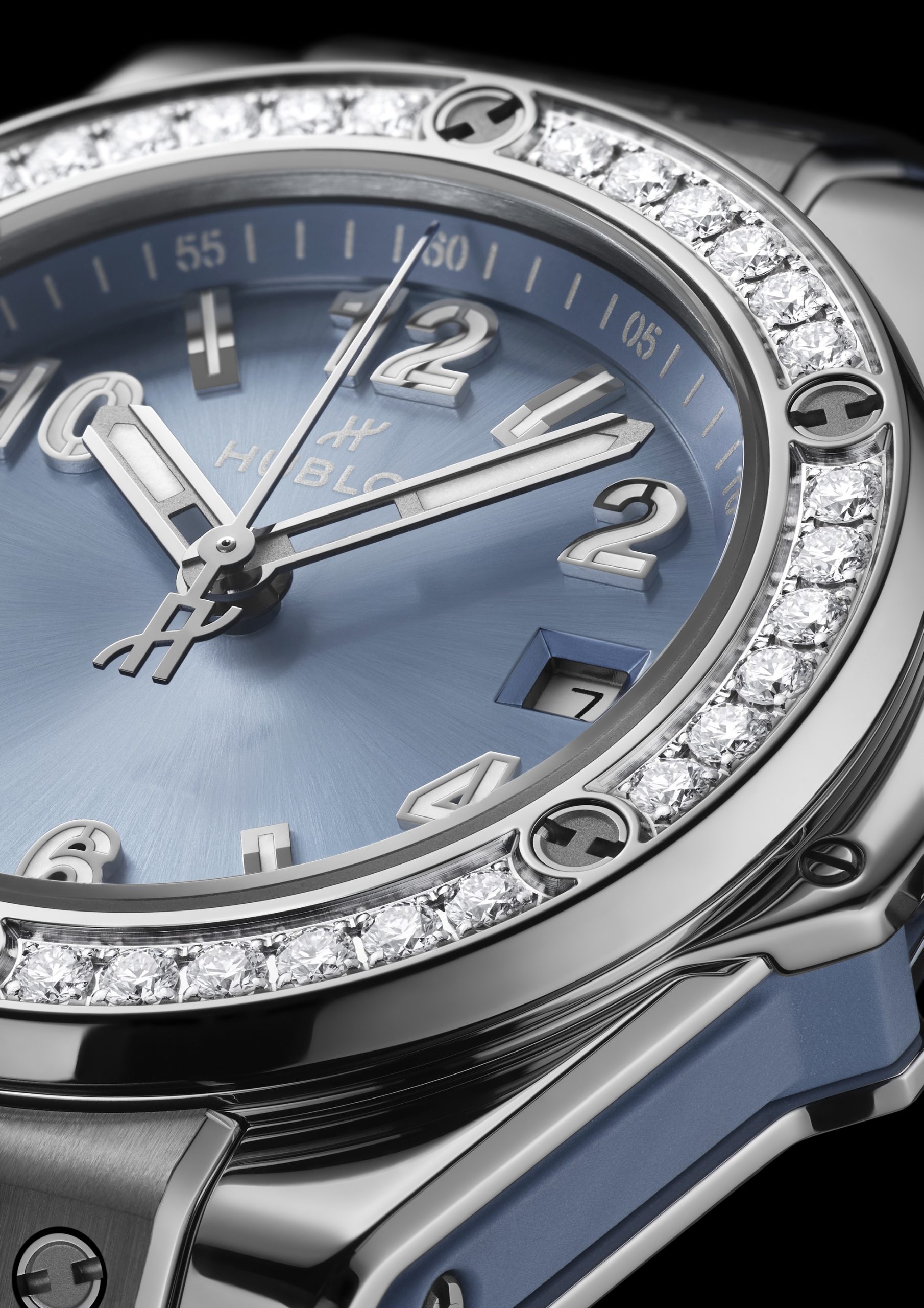 Big Bang One Click Coal Blue Diamonds — view 2