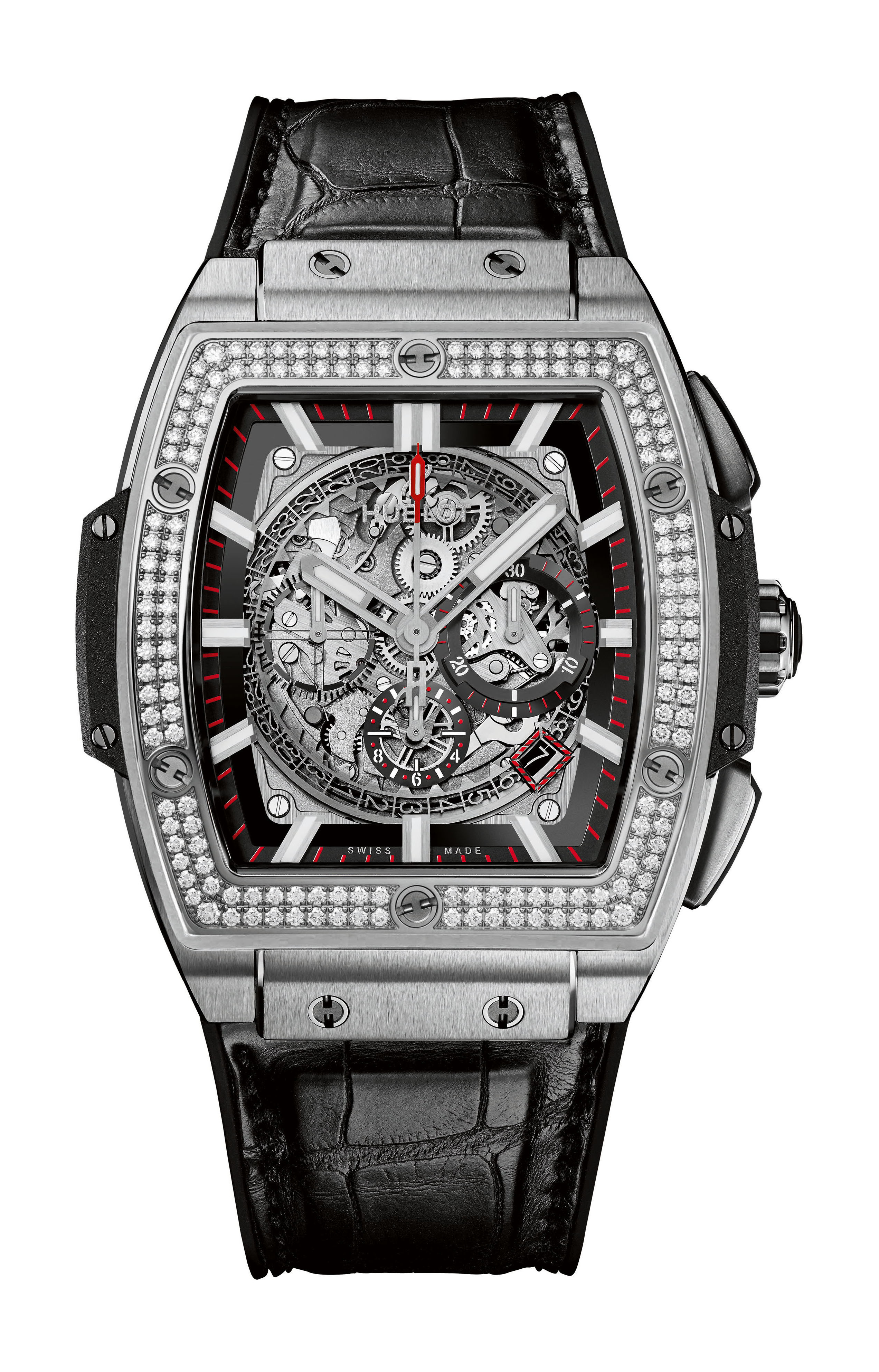 Spirit of Big Bang King Gold White Full Pavé — view 15