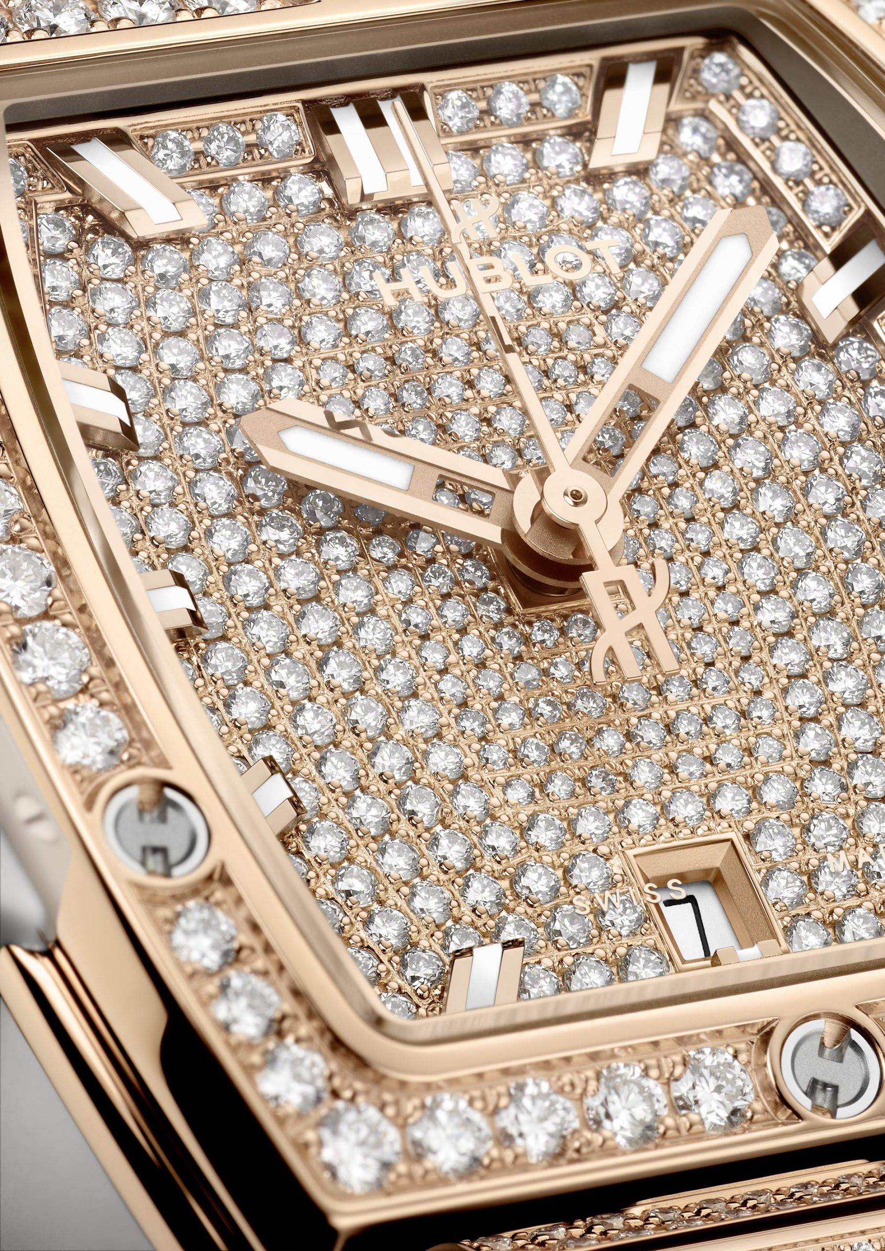 Spirit of Big Bang King Gold White Full Pavé — view 5