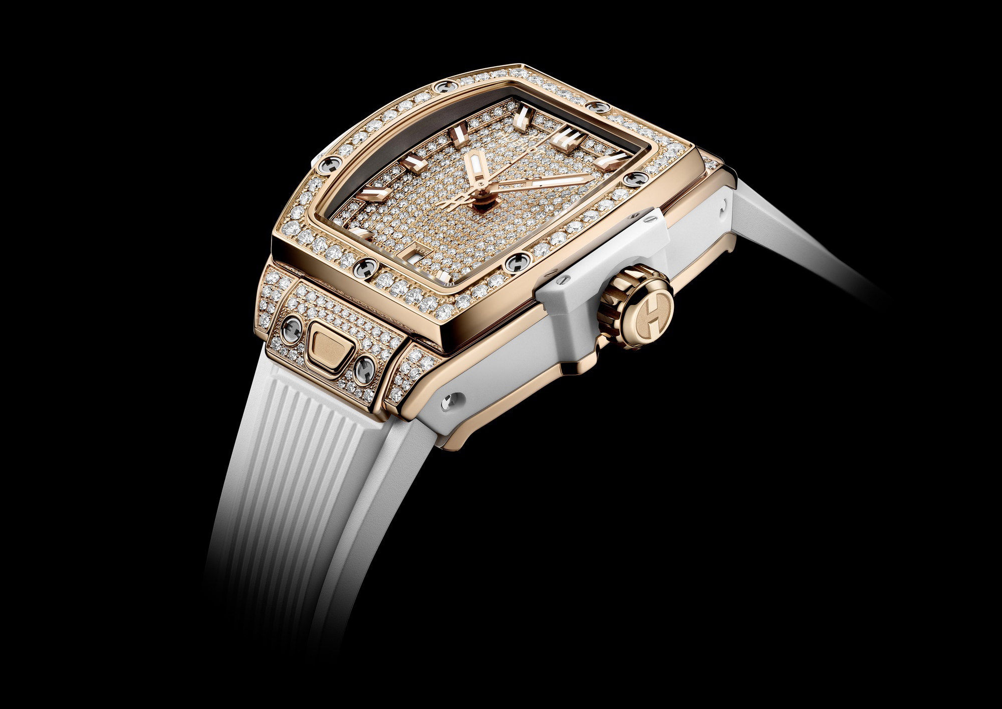 Spirit of Big Bang King Gold White Full Pavé — view 7