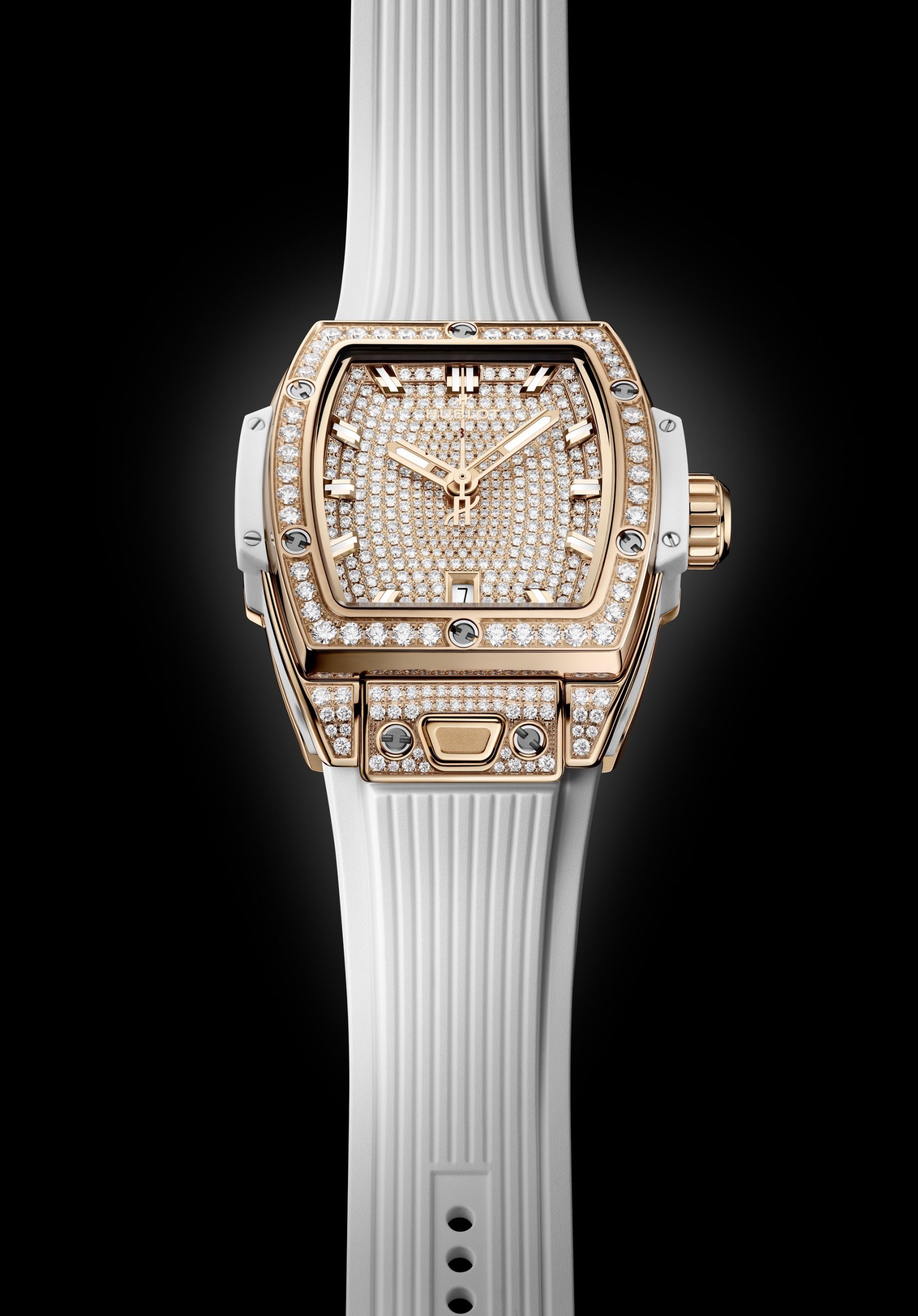 Spirit of Big Bang King Gold White Full Pavé — view 8