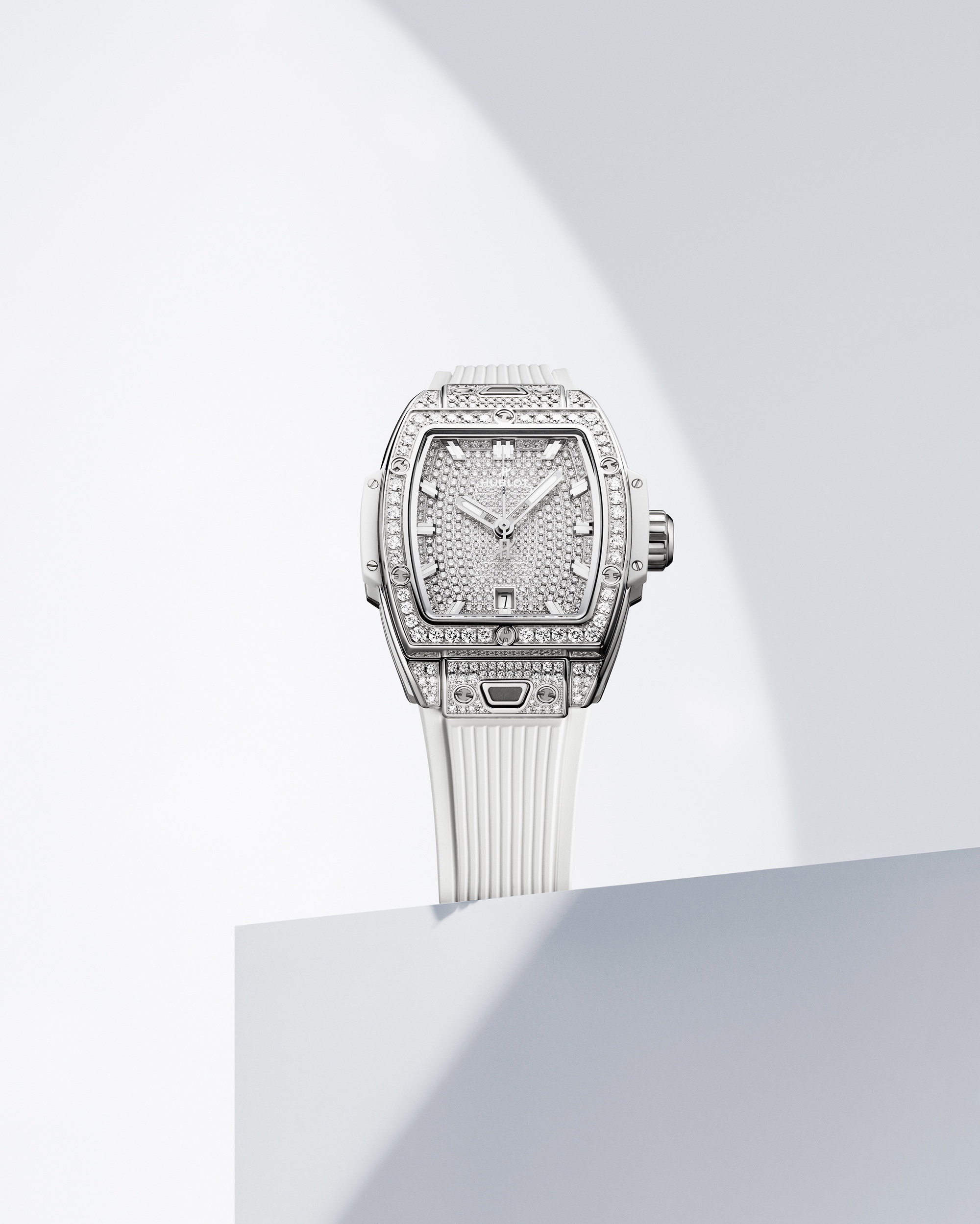 Spirit of Big Bang Steel White Full Pavé — view 2