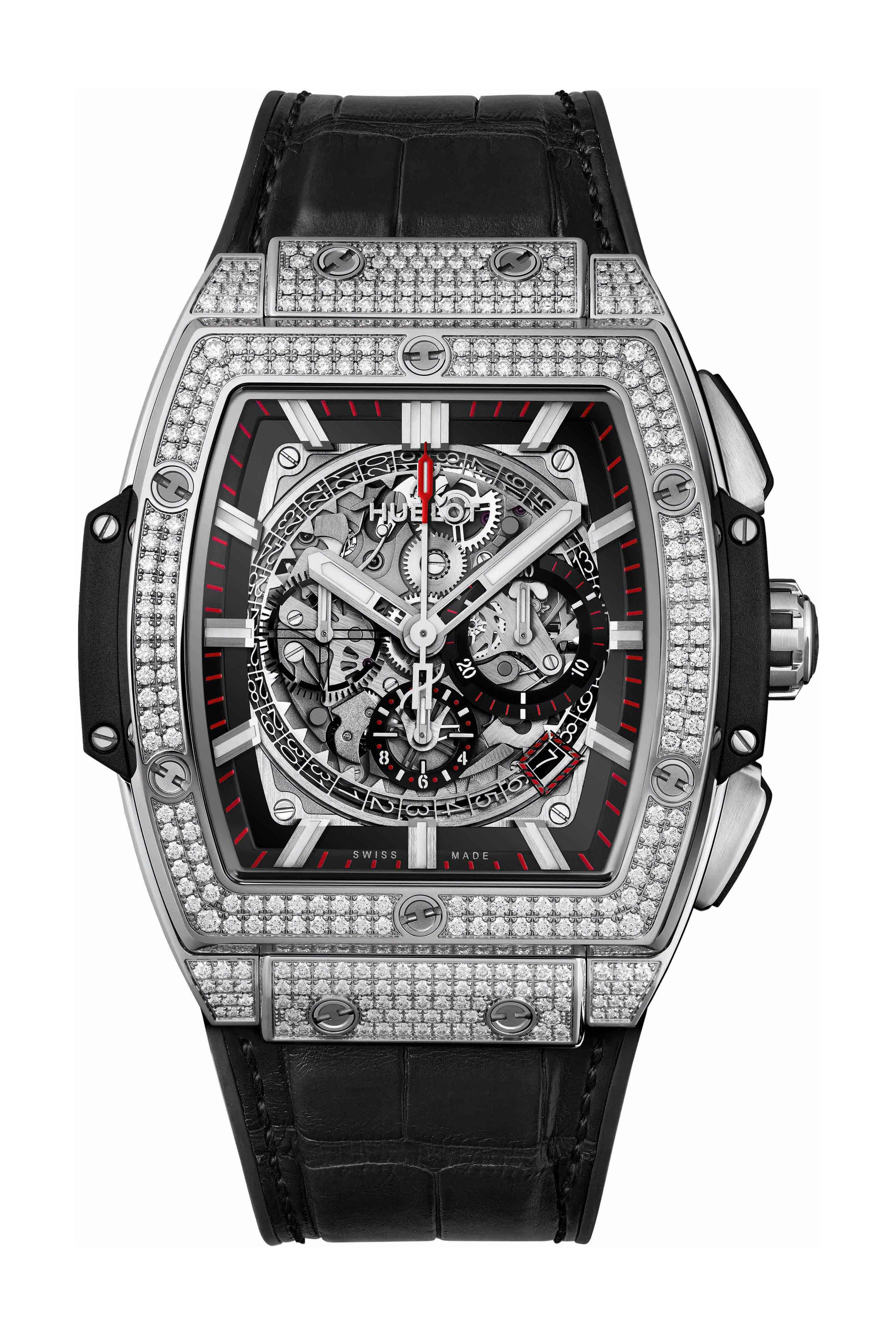 Spirit of Big Bang Steel White Full Pavé — view 14