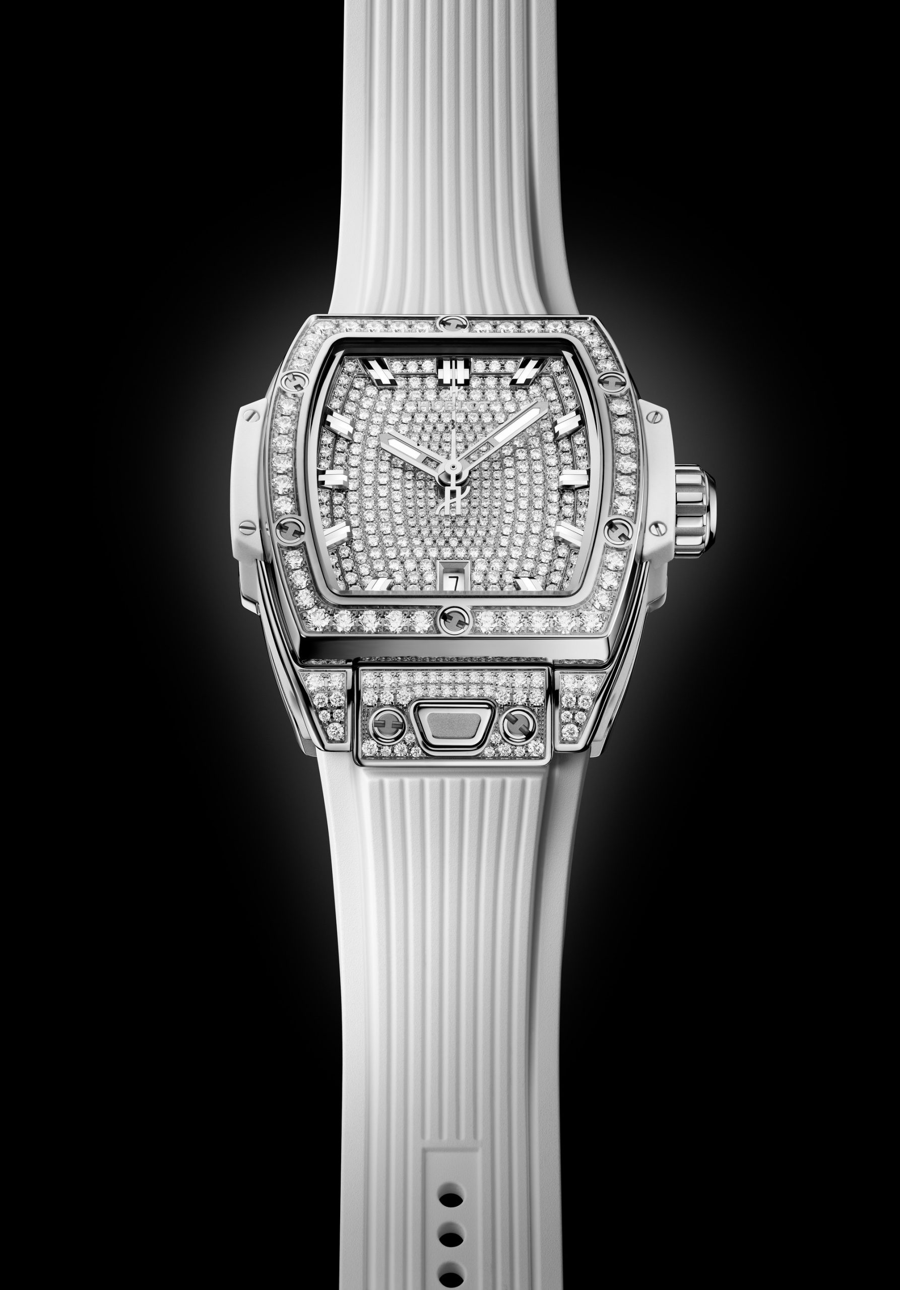 Spirit of Big Bang Steel White Full Pavé — view 4