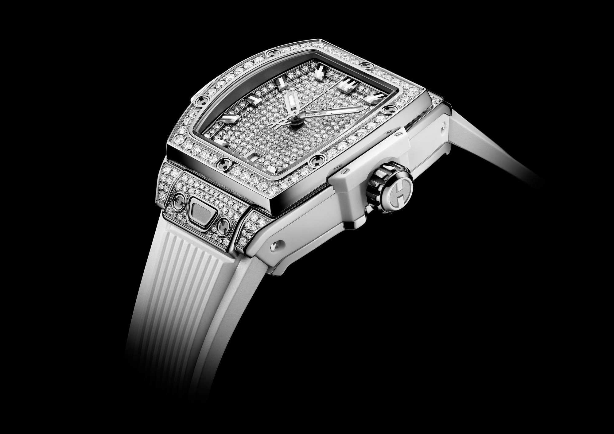 Spirit of Big Bang Steel White Full Pavé — view 5